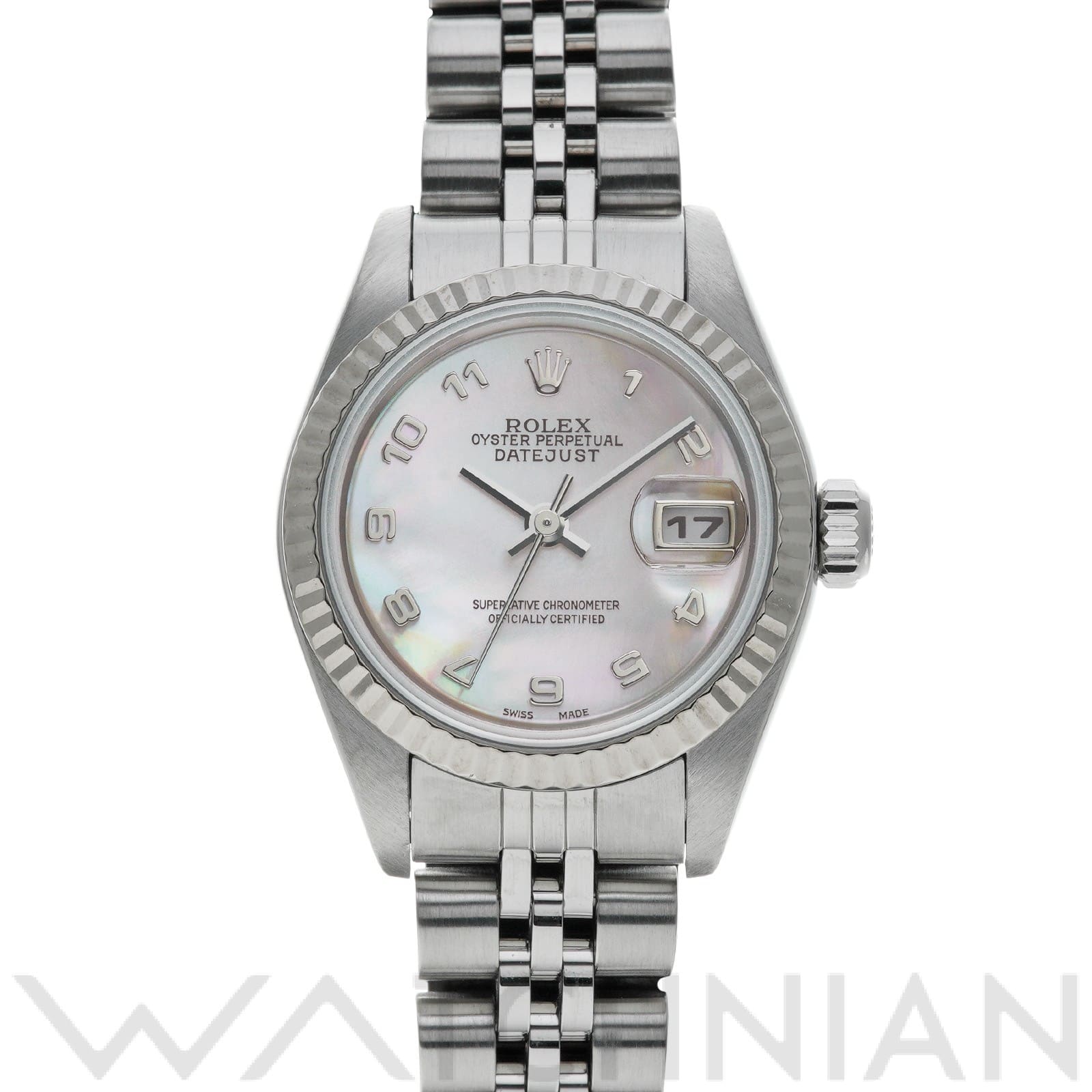 ロレックス デイトジャスト 26 79174NA ピンクシェル レディース 時計 【中古】【wristwatch】