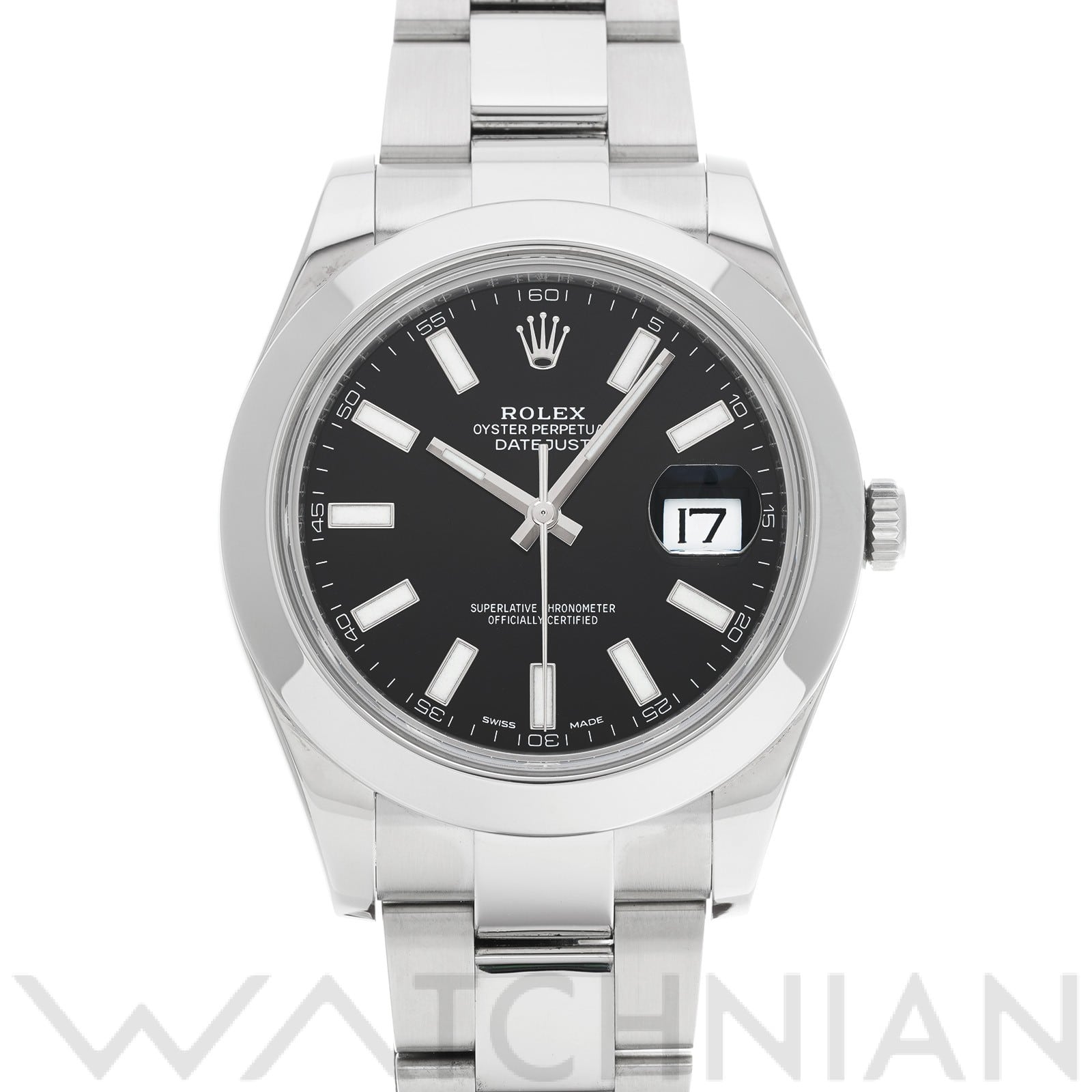 ロレックス デイトジャストII 116300 ブラック メンズ 時計 【中古】【wristwatch】