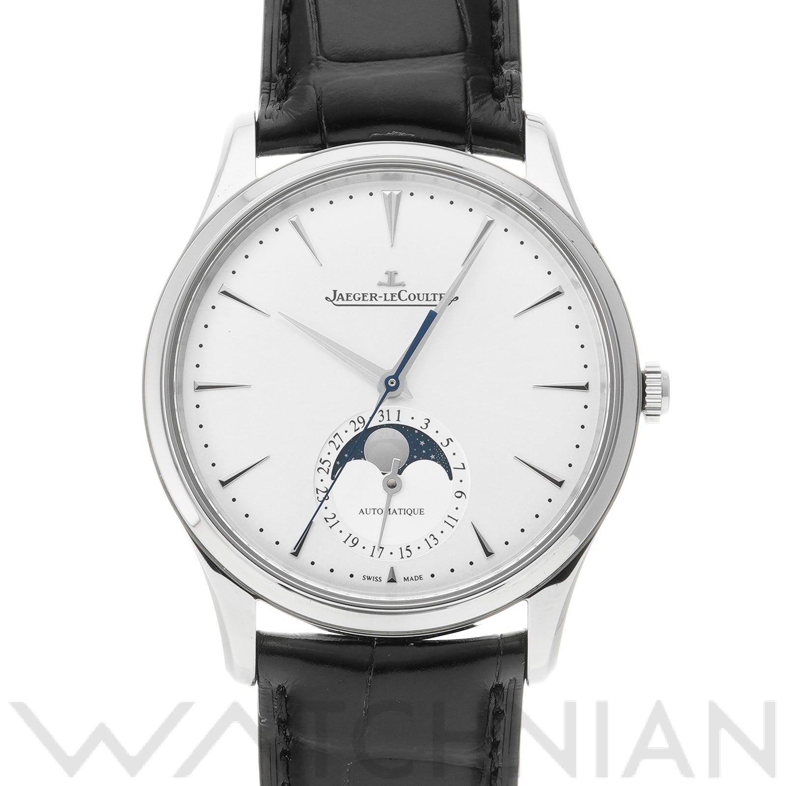 ジャガー ルクルト マスター ウルトラスリム ムーン Q1368430 シルバーグレー メンズ 時計 【中古】【wristwatch】