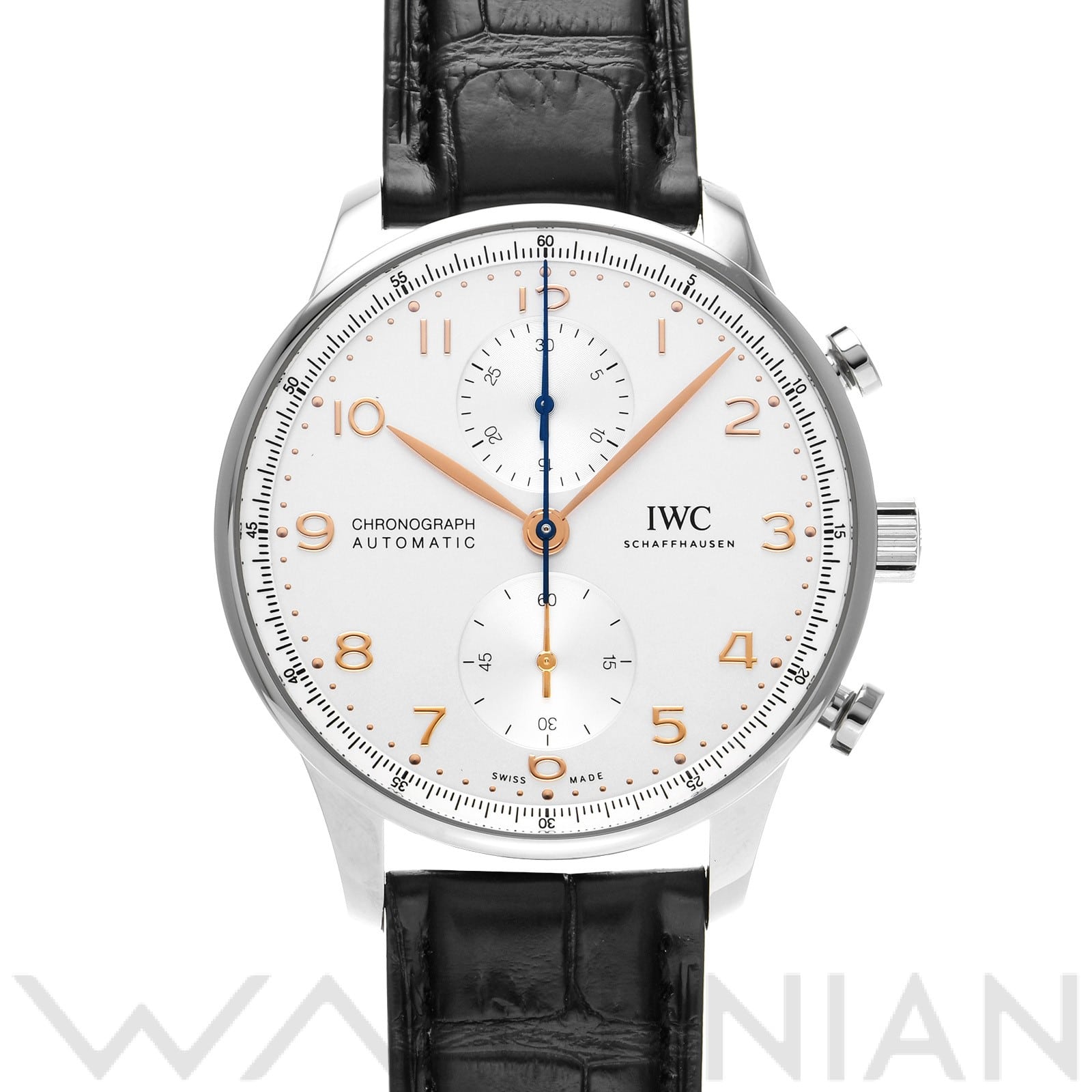 IWC ポルトギーゼ クロノグラフ IW371604 シルバー メンズ 時計 【中古】【wristwatch】
