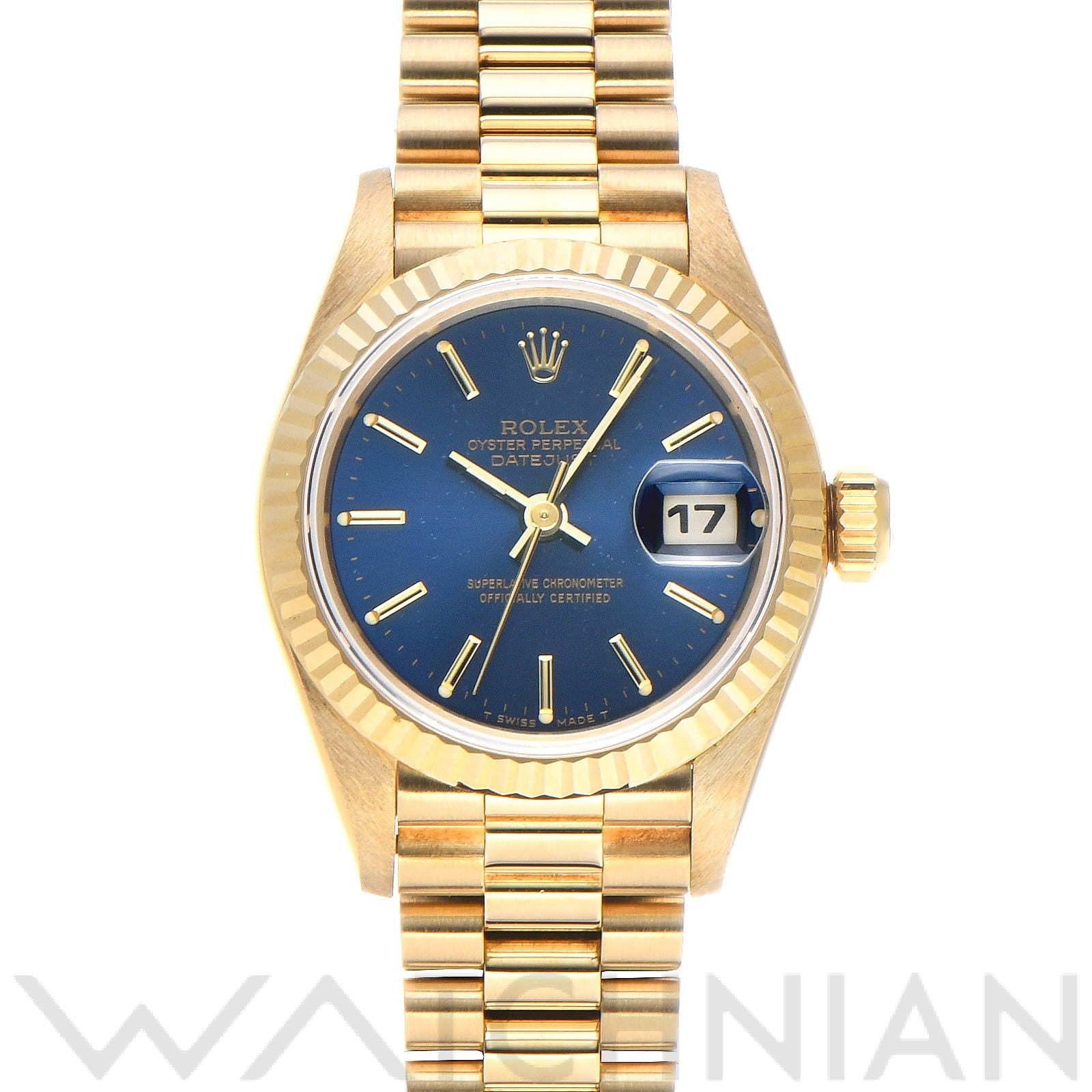 ロレックス デイトジャスト 26 69178 ブルー レディース 時計 【中古】【wristwatch】