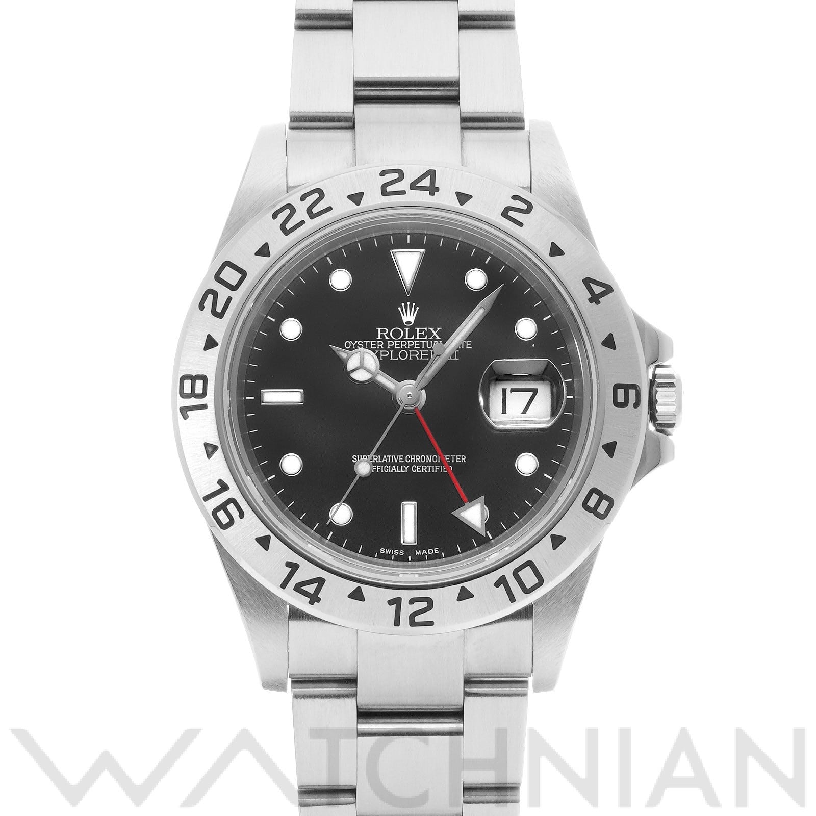 ロレックス エクスプローラーII 16570 ブラック メンズ 時計 【中古】【wristwatch】