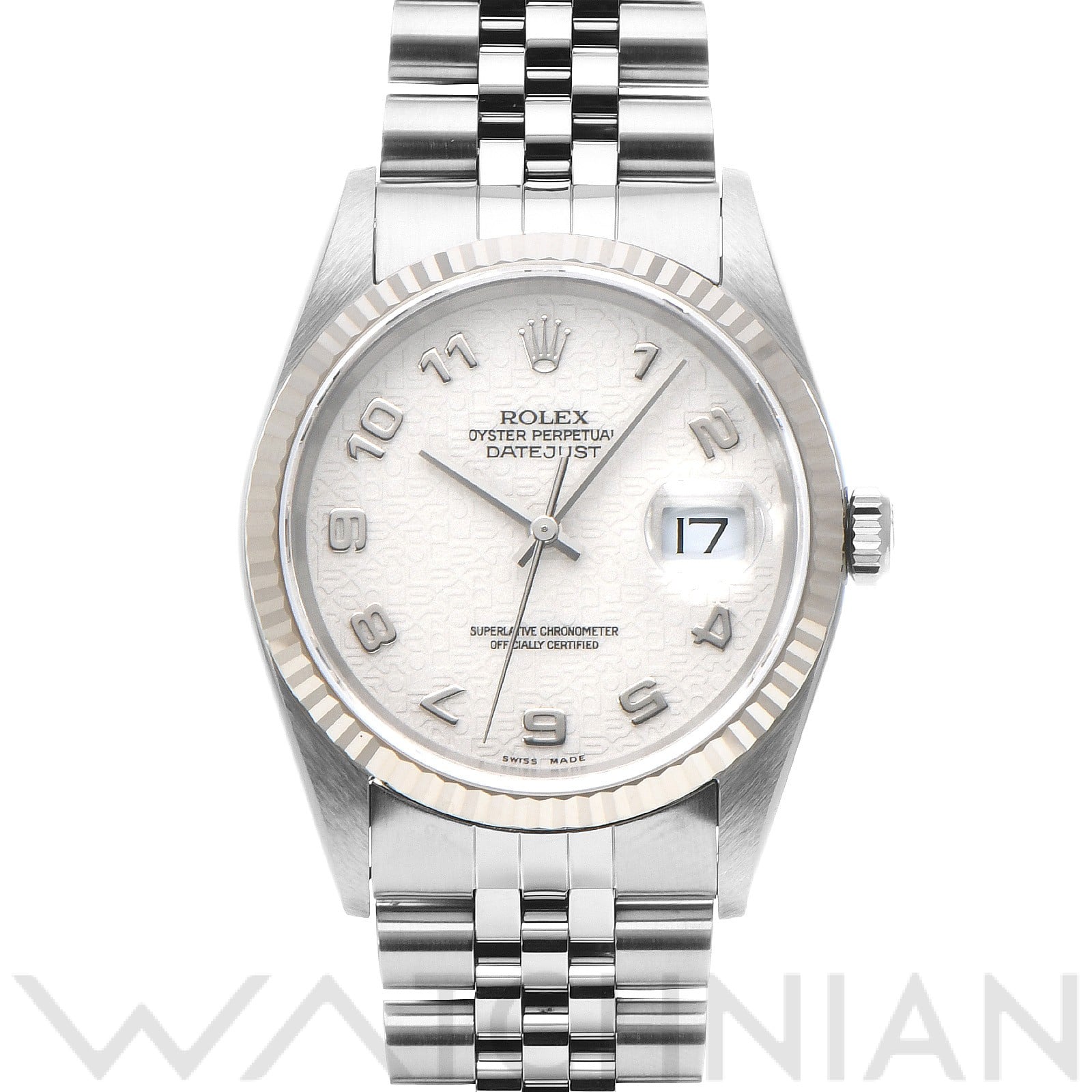 ロレックス デイトジャスト 36 16234 アイボリーコンピュータ メンズ 時計 【中古】【wristwatch】