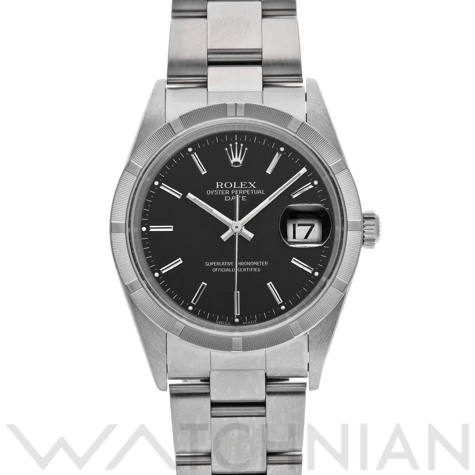 ロレックス / ROLEX オイスターパーペチュアル デイト 15210 ブラック メンズ 時計 【中古】【wristwatch】