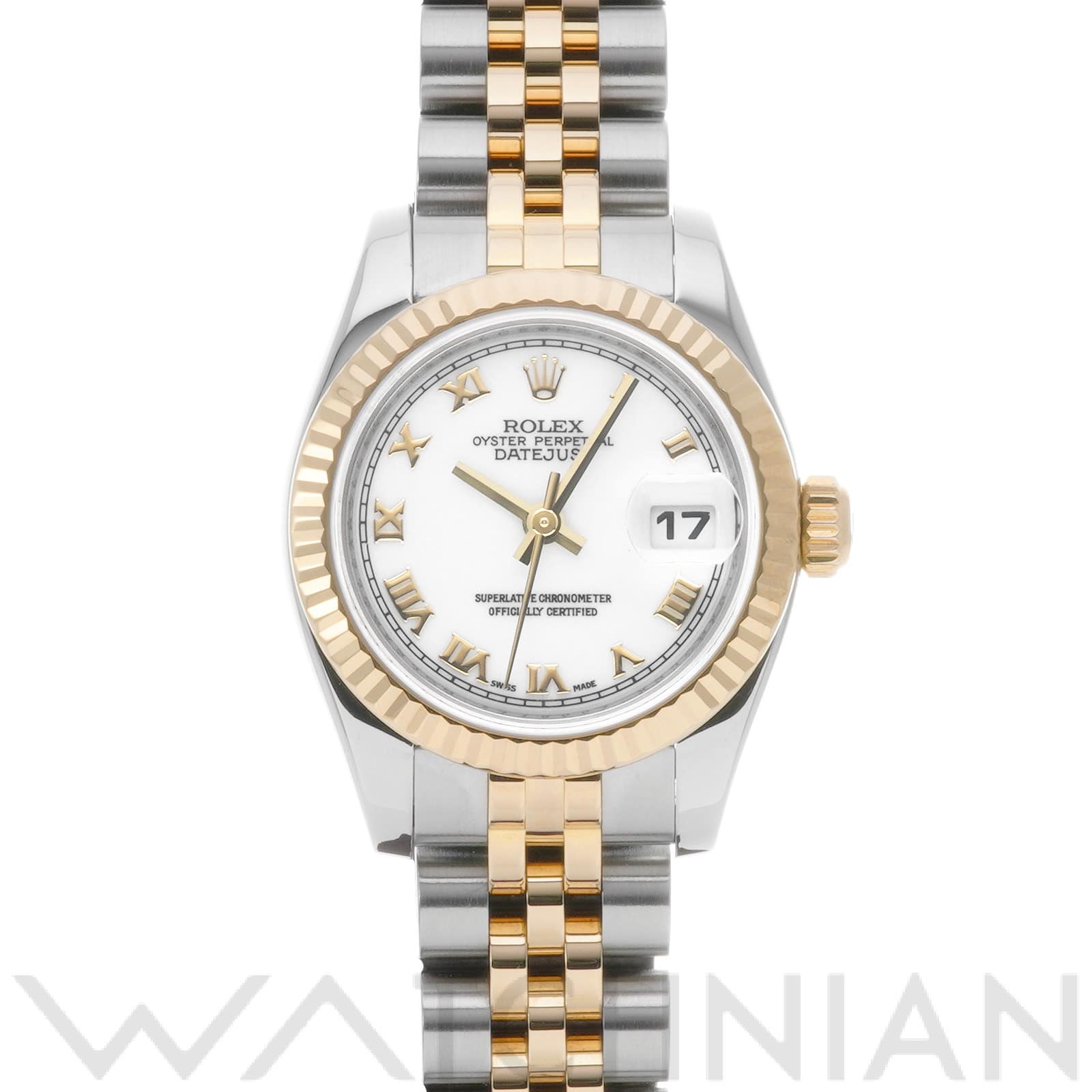 ロレックス レディ デイトジャスト 26 179173 ホワイト レディース 時計 【中古】【wristwatch】