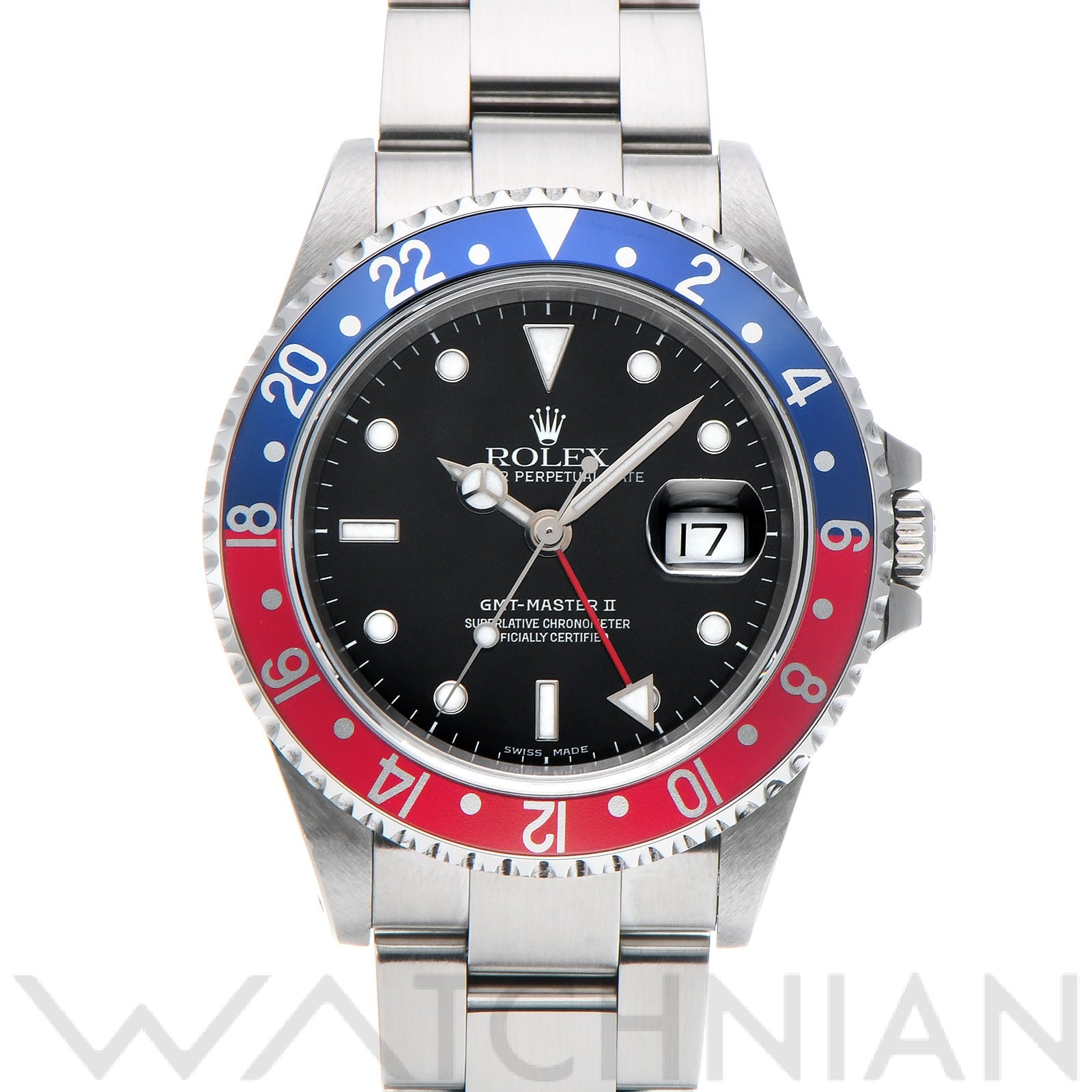 ロレックス GMTマスターII 16710 ブラック メンズ 時計 【中古】【wristwatch】