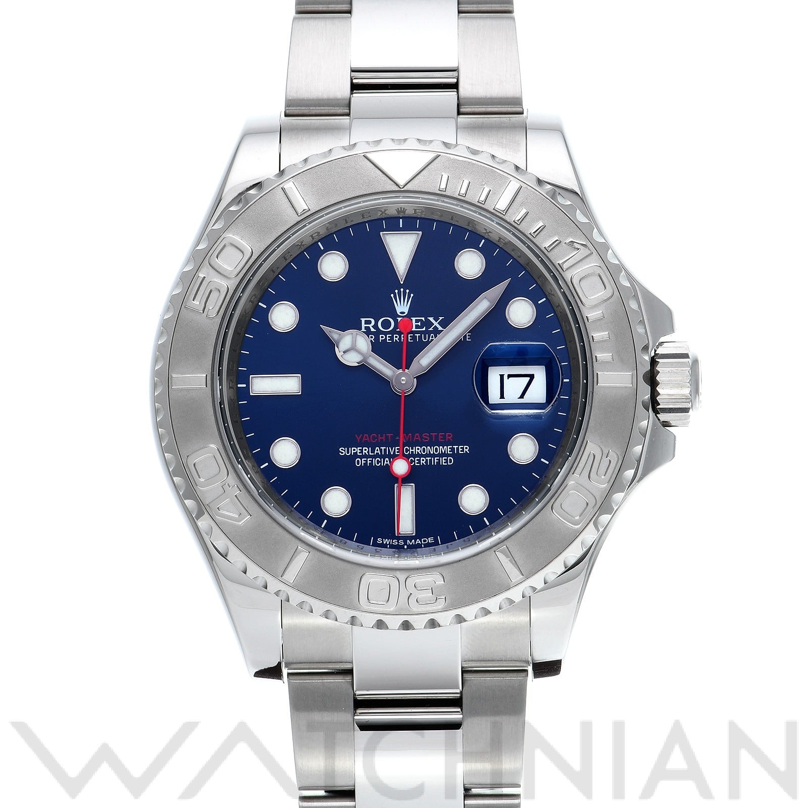 ヨットマスター 40 116622 ランダムシリアル ブルー ロレックス ROLEX メンズ 【中古】