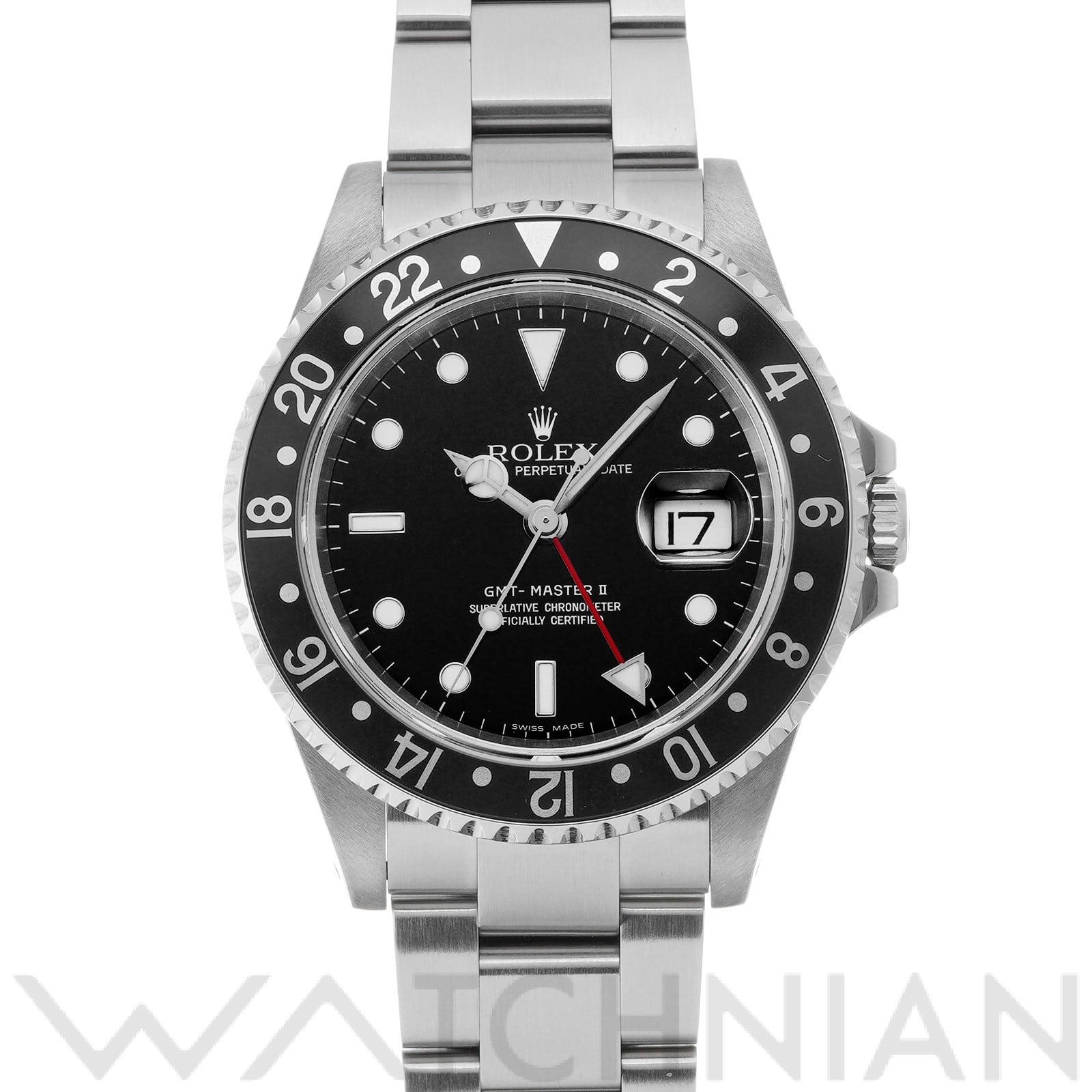 ロレックス GMTマスターII 16710 ブラック メンズ 時計 【中古】【wristwatch】