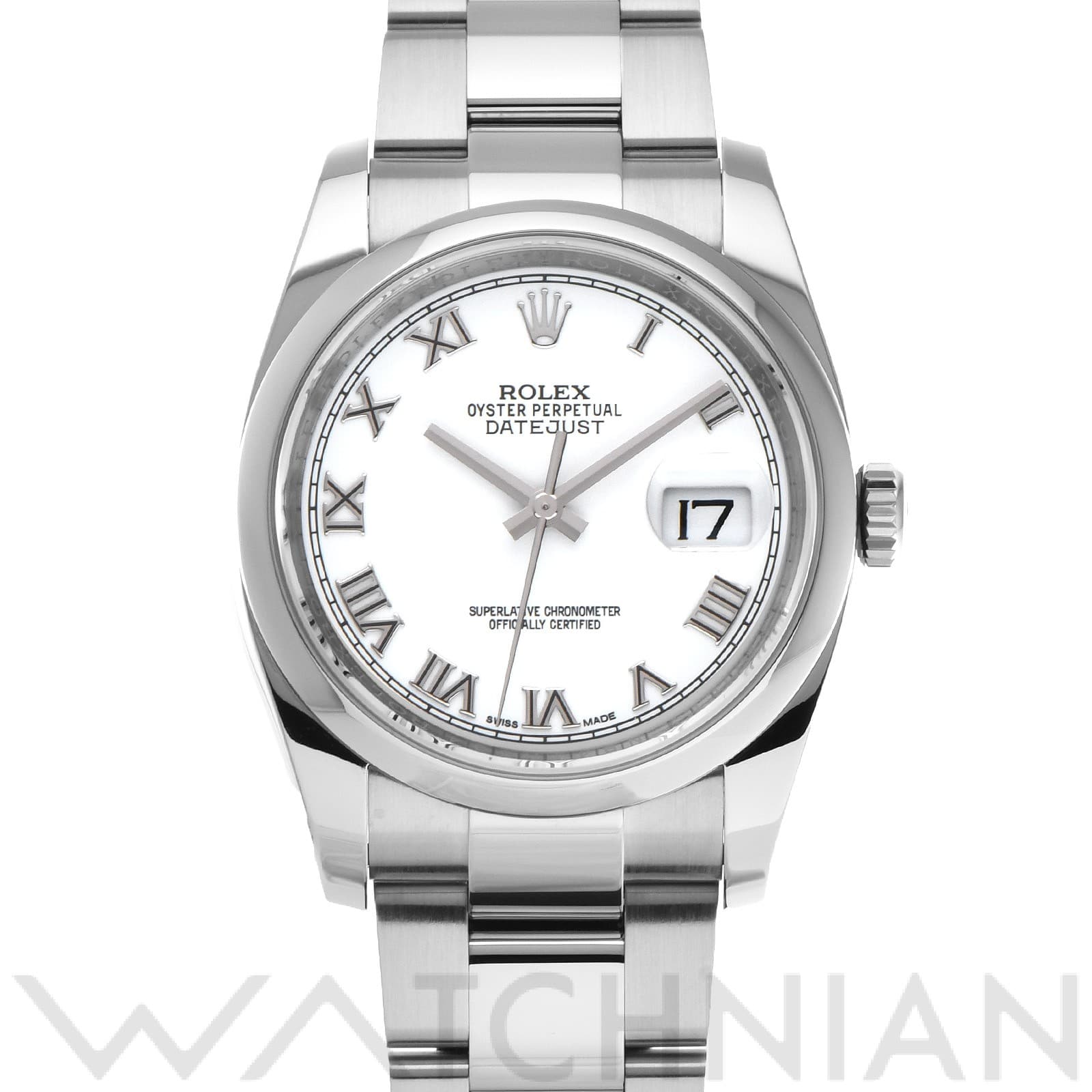 ロレックス デイトジャスト 36 116200 ホワイト メンズ 時計 【中古】【wristwatch】