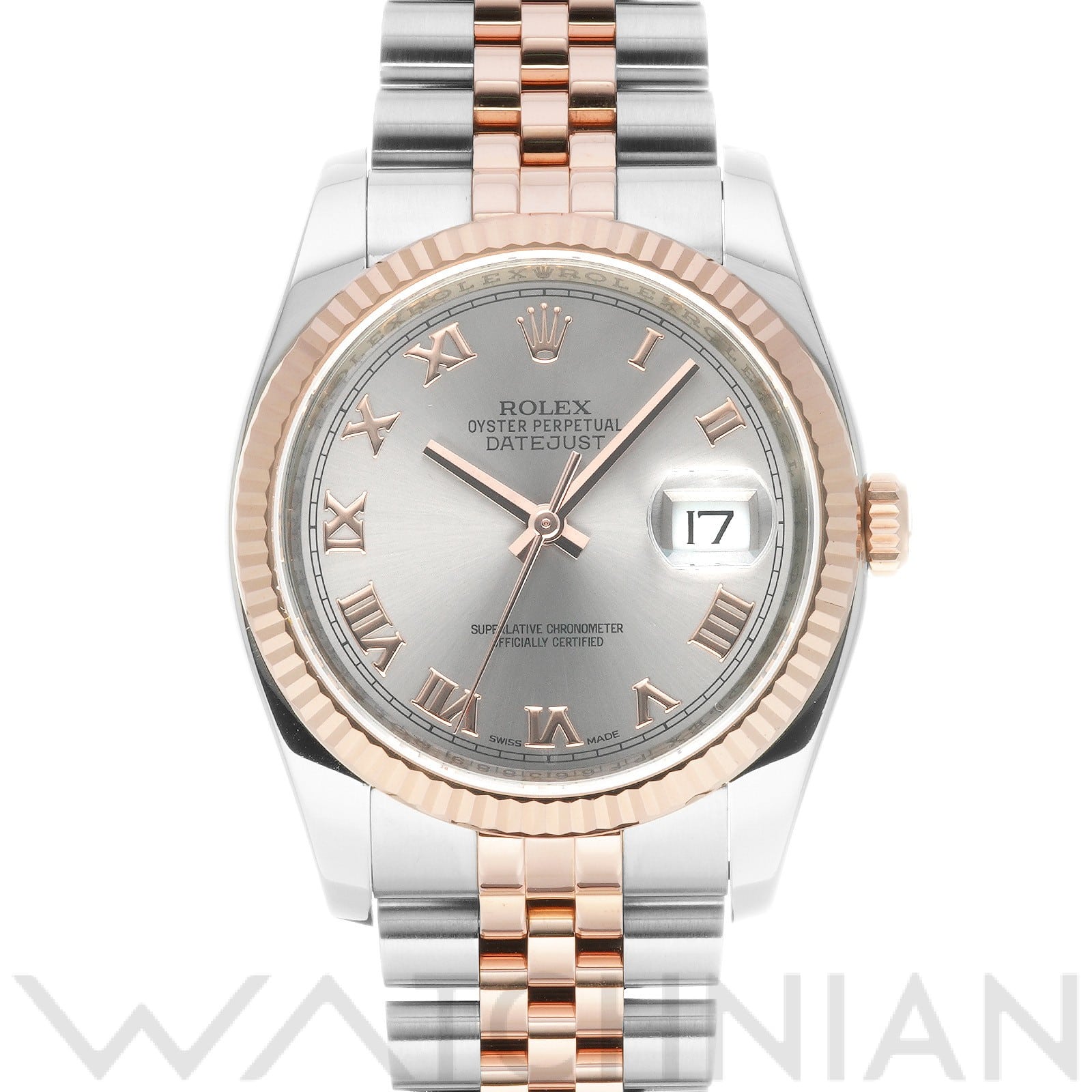 ロレックス デイトジャスト 36 116231 グレー メンズ 時計 【中古】【wristwatch】