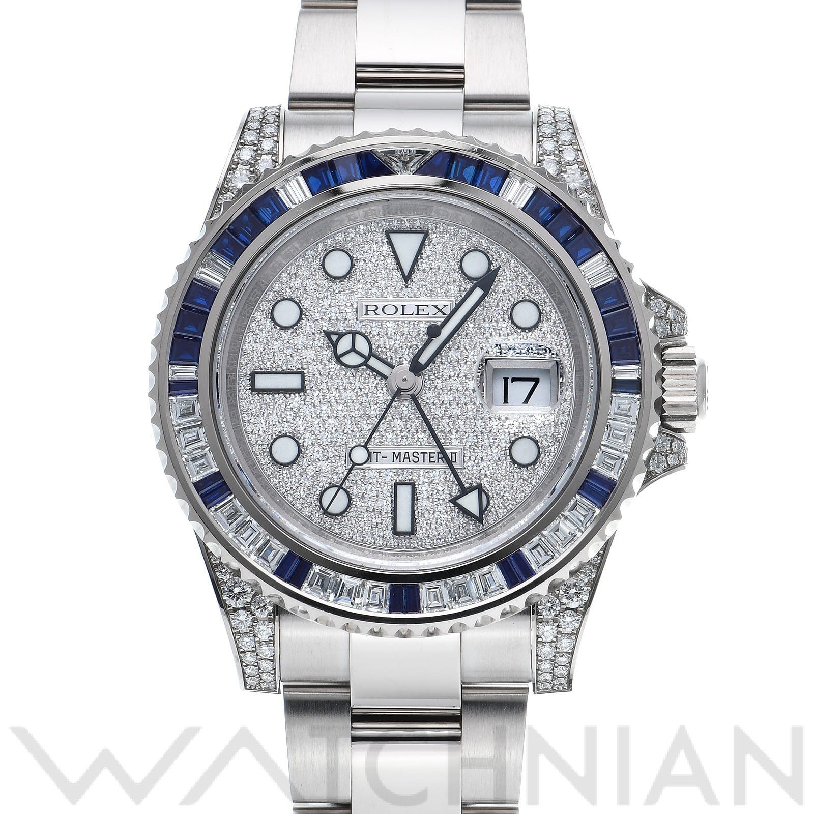 ロレックス GMTマスターII 116759SA パヴェダイヤモンド メンズ 時計 【中古】【wristwatch】