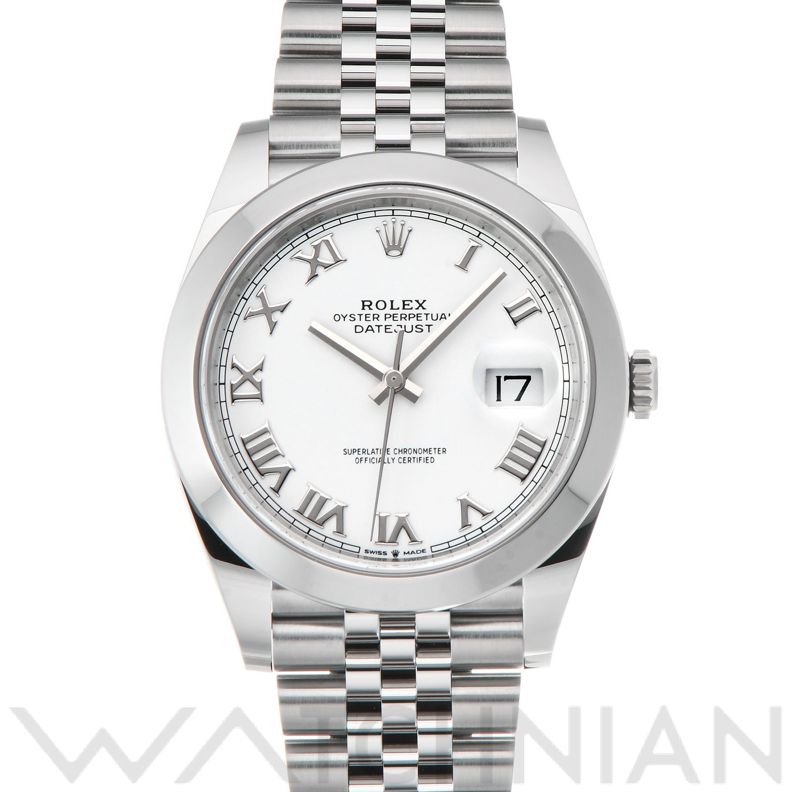 ロレックス / ROLEX デイトジャスト 41 126300 ホワイト メンズ 時計 【中古】【wristwatch】