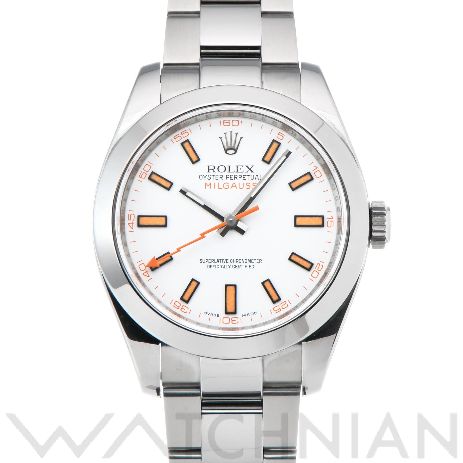 ロレックス / ROLEX ミルガウス 116400 ホワイト メンズ 時計 【中古】【wristwatch】