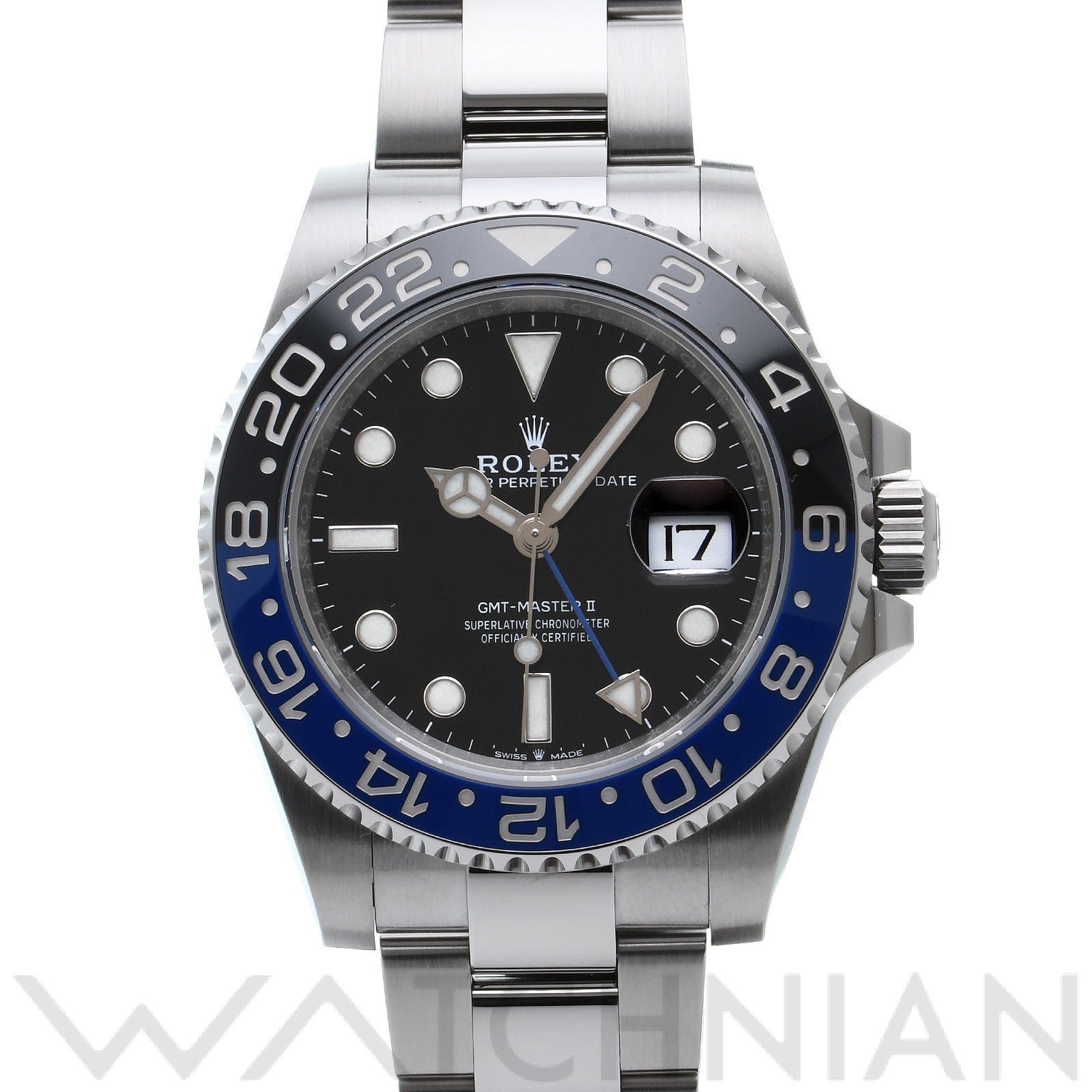 ロレックス GMTマスターII 126710BLNR ブラック メンズ 時計 【中古】【wristwatch】