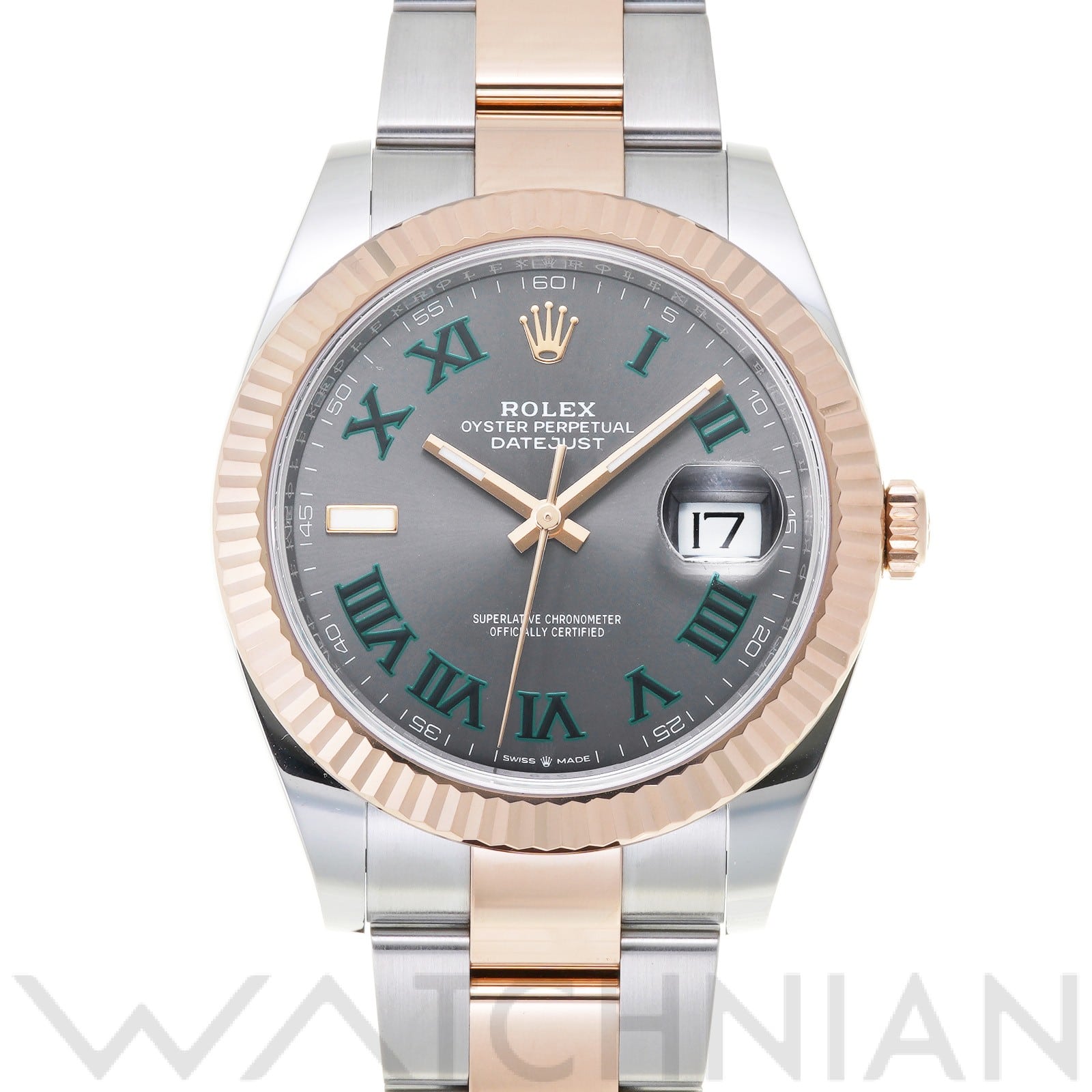 ロレックス デイトジャスト 41 126331 スレートグレー メンズ 時計 【中古】【wristwatch】