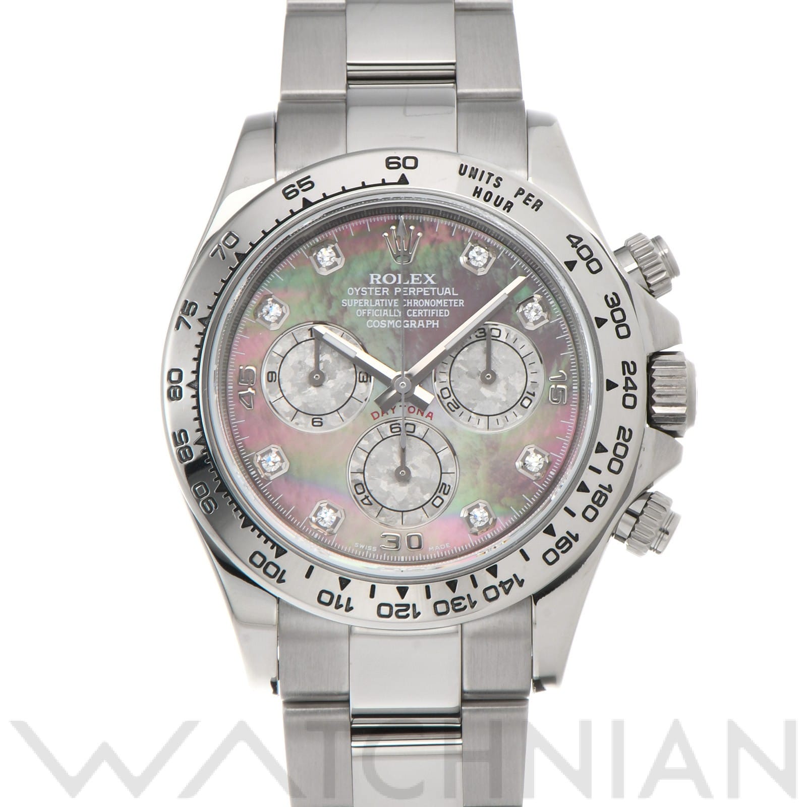 ロレックス コスモグラフ デイトナ 116509NG ブラックシェル/ホワイトゴールドクリスタル/ダイヤモンド メンズ 時計 【中古】【wristwatch】