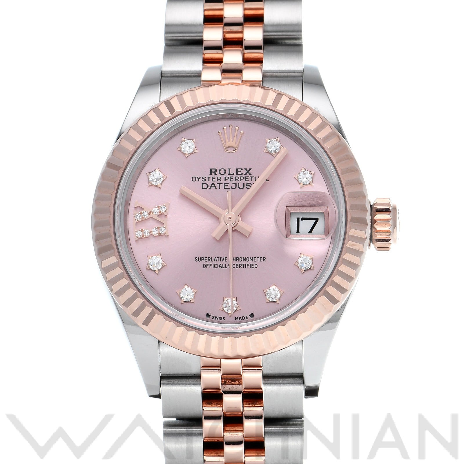 ロレックス レディ デイトジャスト 28 279171 ピンク/ダイヤモンド レディース 時計 【中古】【wristwatch】