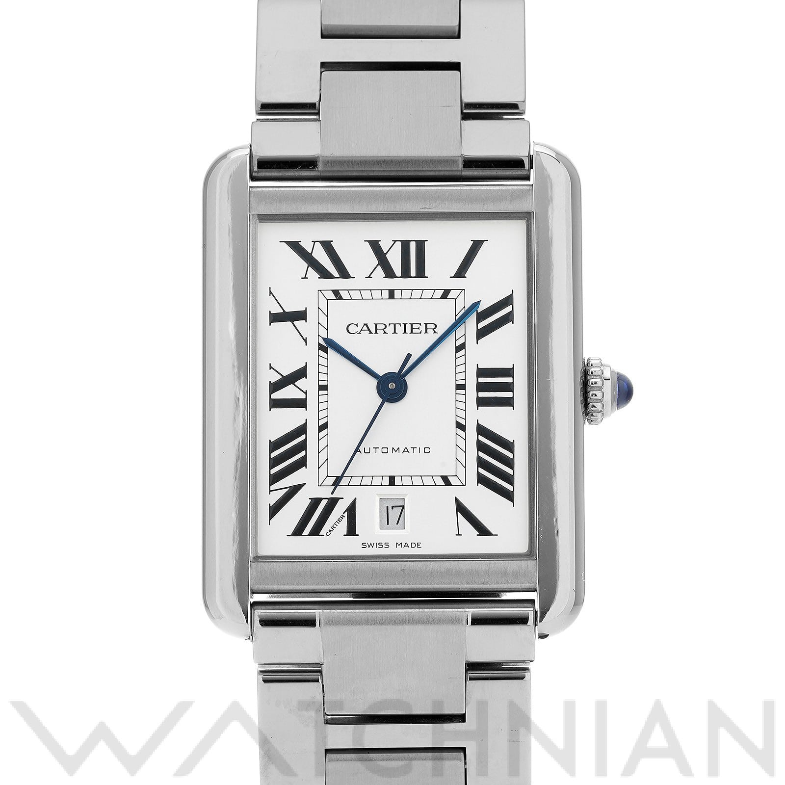 カルティエ / CARTIER タンクソロ XL W5200028 シルバー メンズ 時計 【中古】【wristwatch】