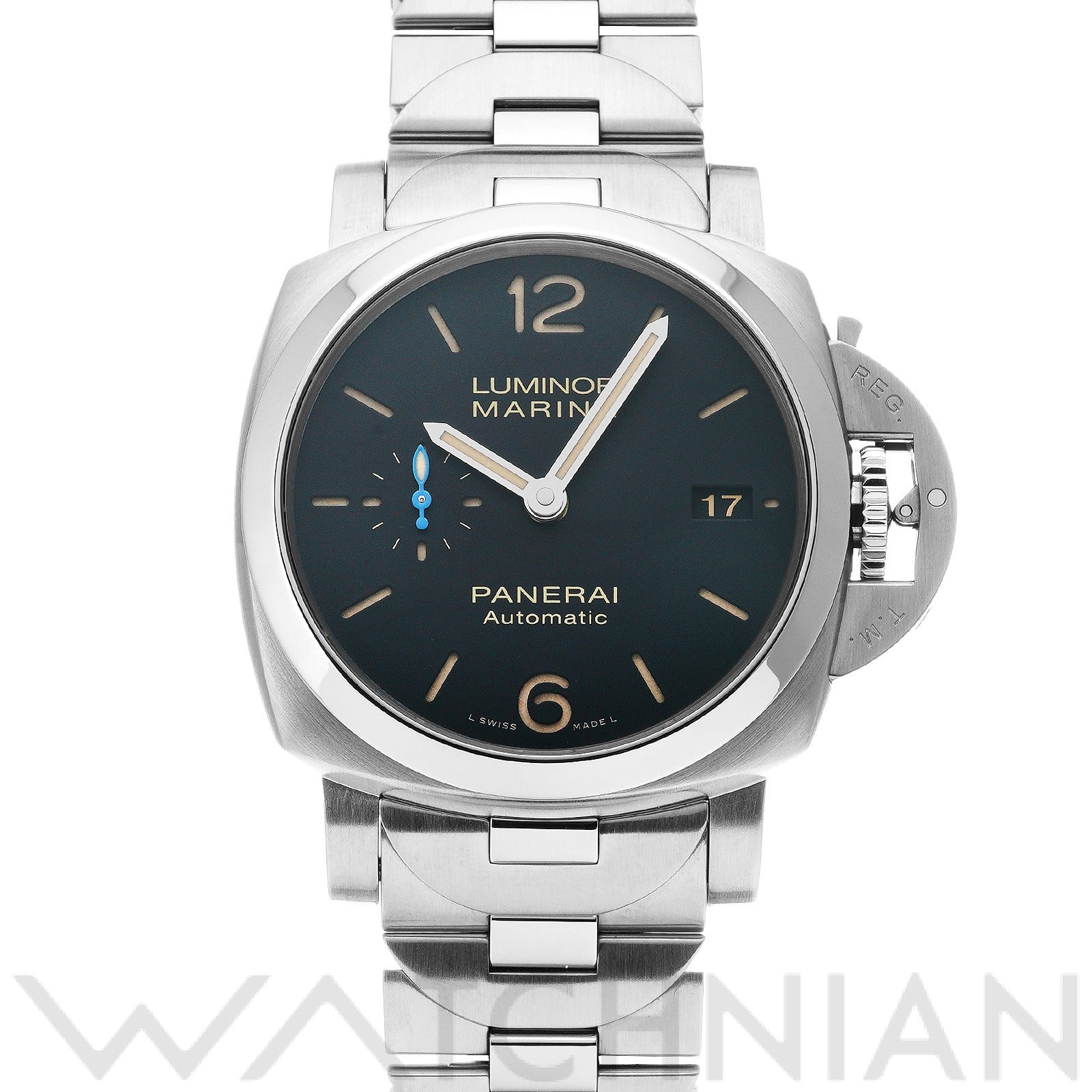 パネライ / PANERAI ルミノールマリーナ 1950 3デイズ アッチャイオ PAM00722 ブラック メンズ 時計 【中古】【wristwatch】