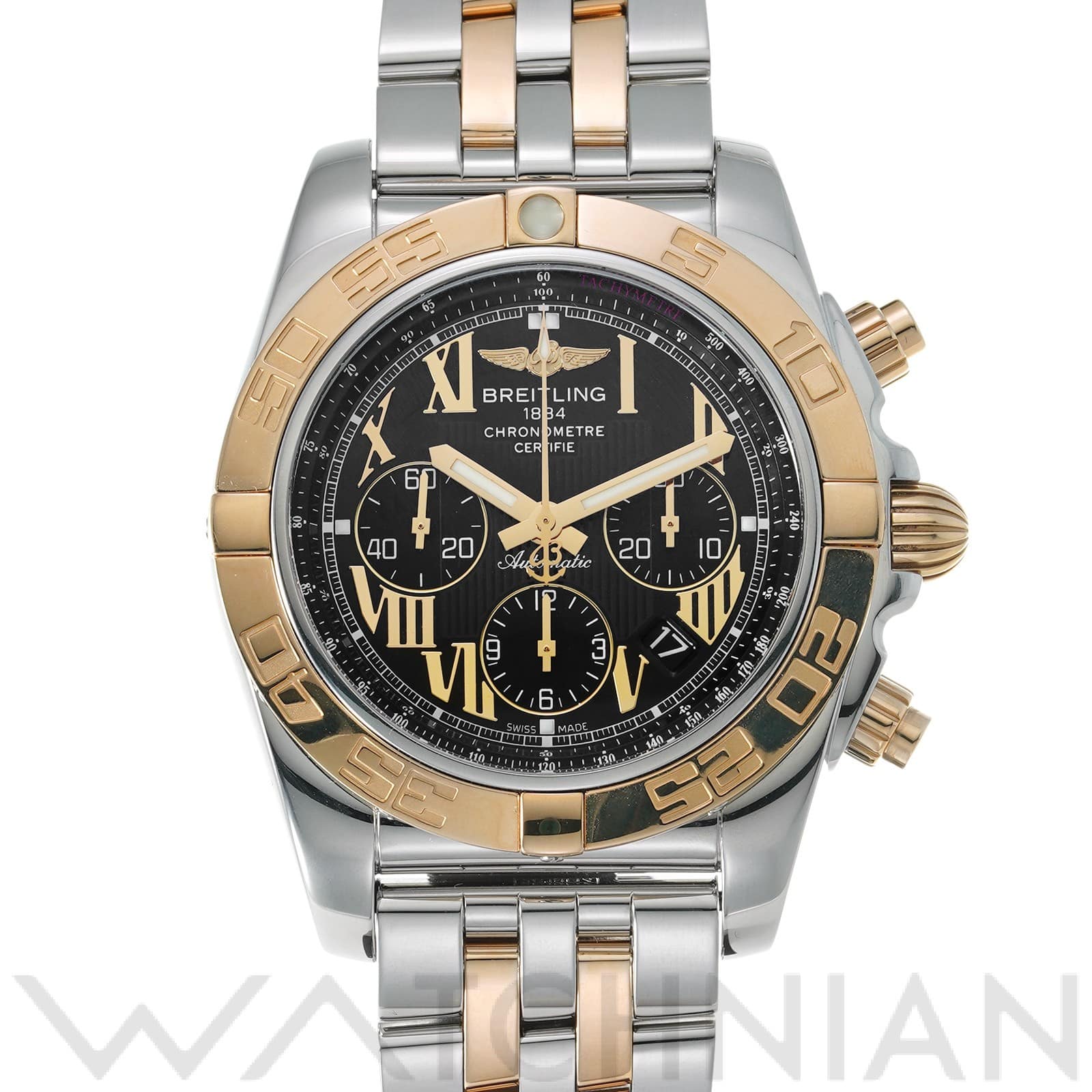 ブライトリング / BREITLING クロノマット 44 CB011012/B957 ブラック メンズ 時計 【中古】【wristwatch】
