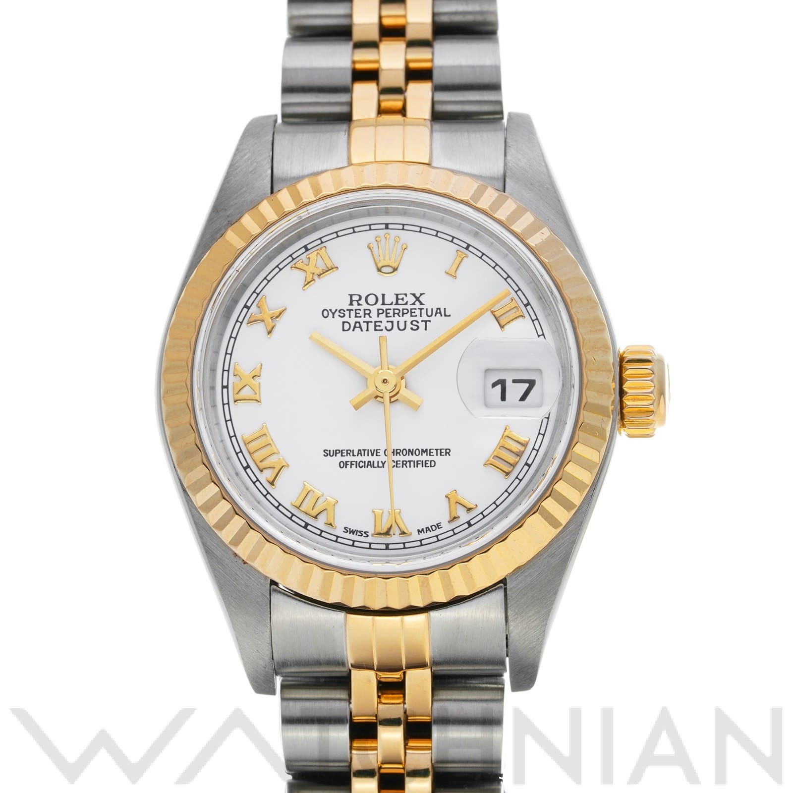 ロレックス デイトジャスト 79173 ホワイト レディース 時計 【中古】【wristwatch】