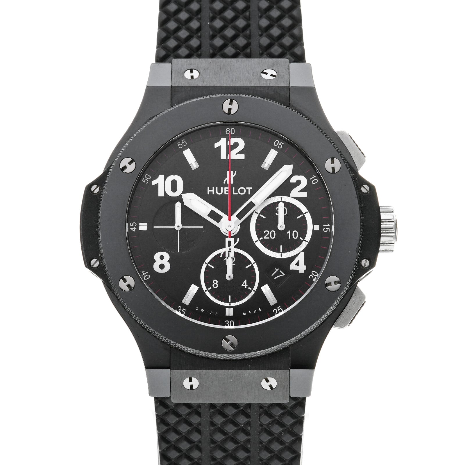 ビッグバン ブラックマジック 301.CX.130.RX ブラック ウブロ HUBLOT メンズ 【中古】