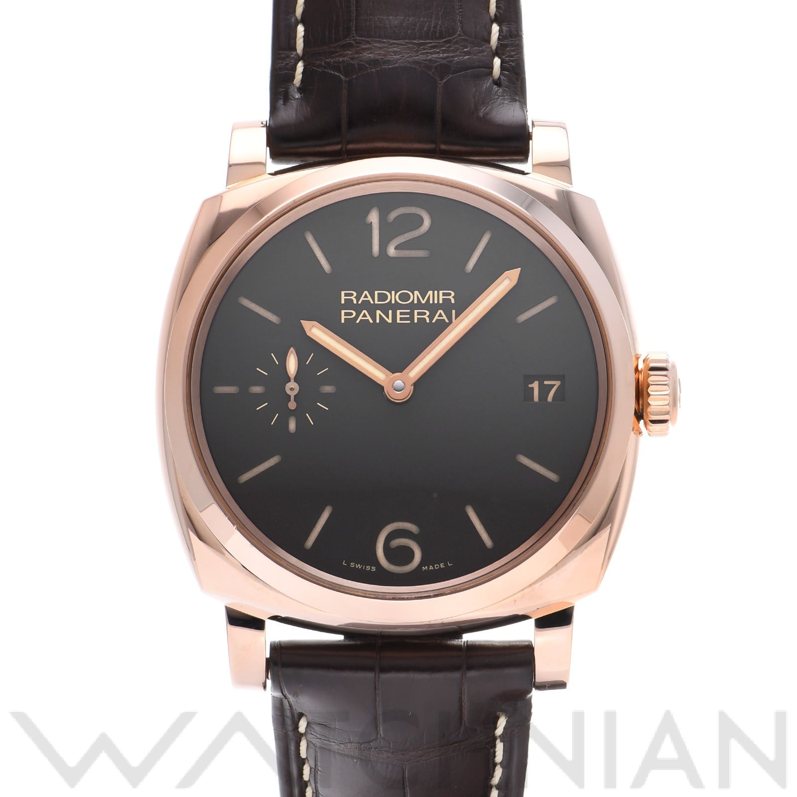 パネライ / PANERAI ラジオミール 1940 3デイズ オロロッソ PAM00515 ブラウン メンズ 時計 【中古】【wristwatch】