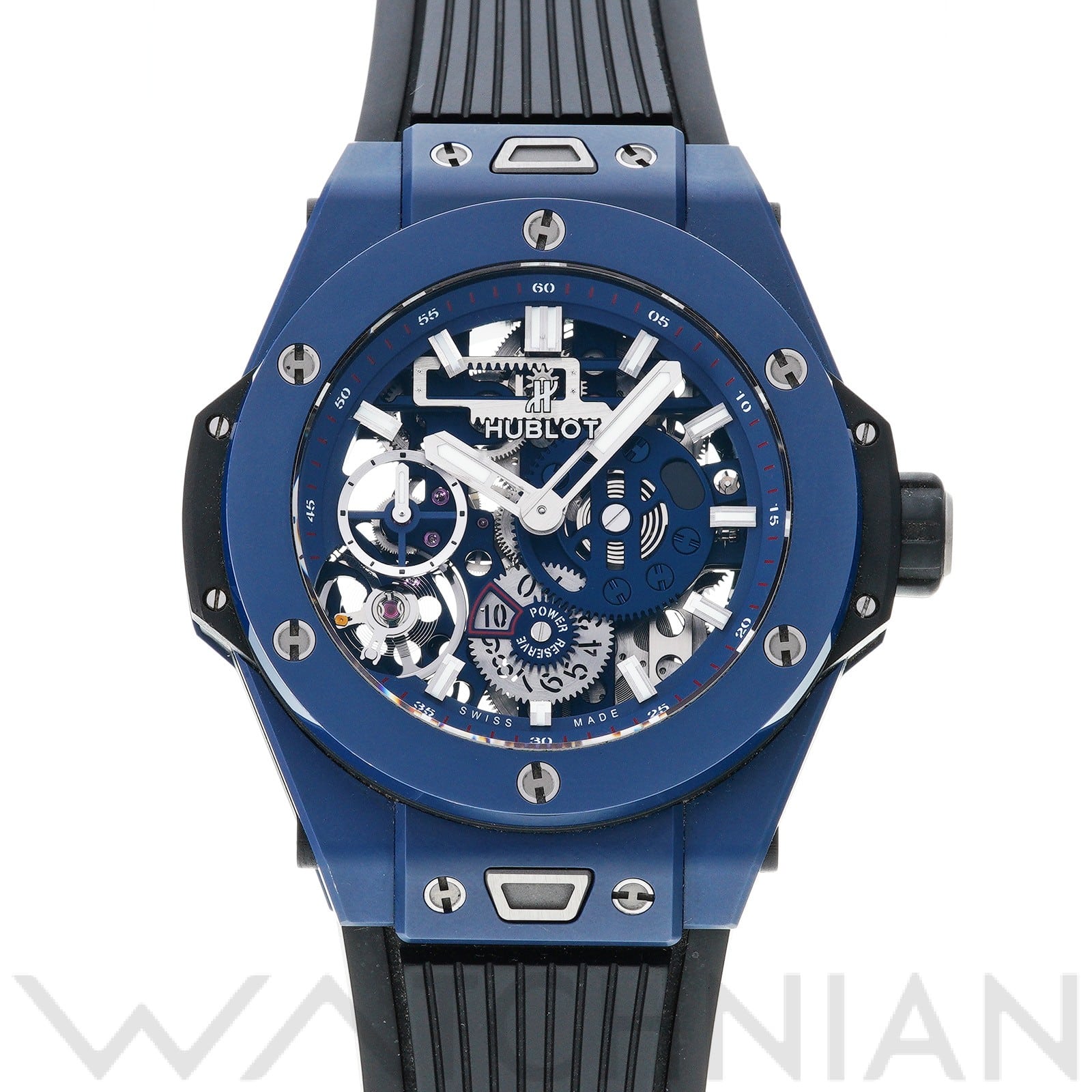 ビッグバン メカ-10 ブルーセラミック 414.EX.5123.RX マットブルースケルトン ウブロ HUBLOT メンズ 【中古】