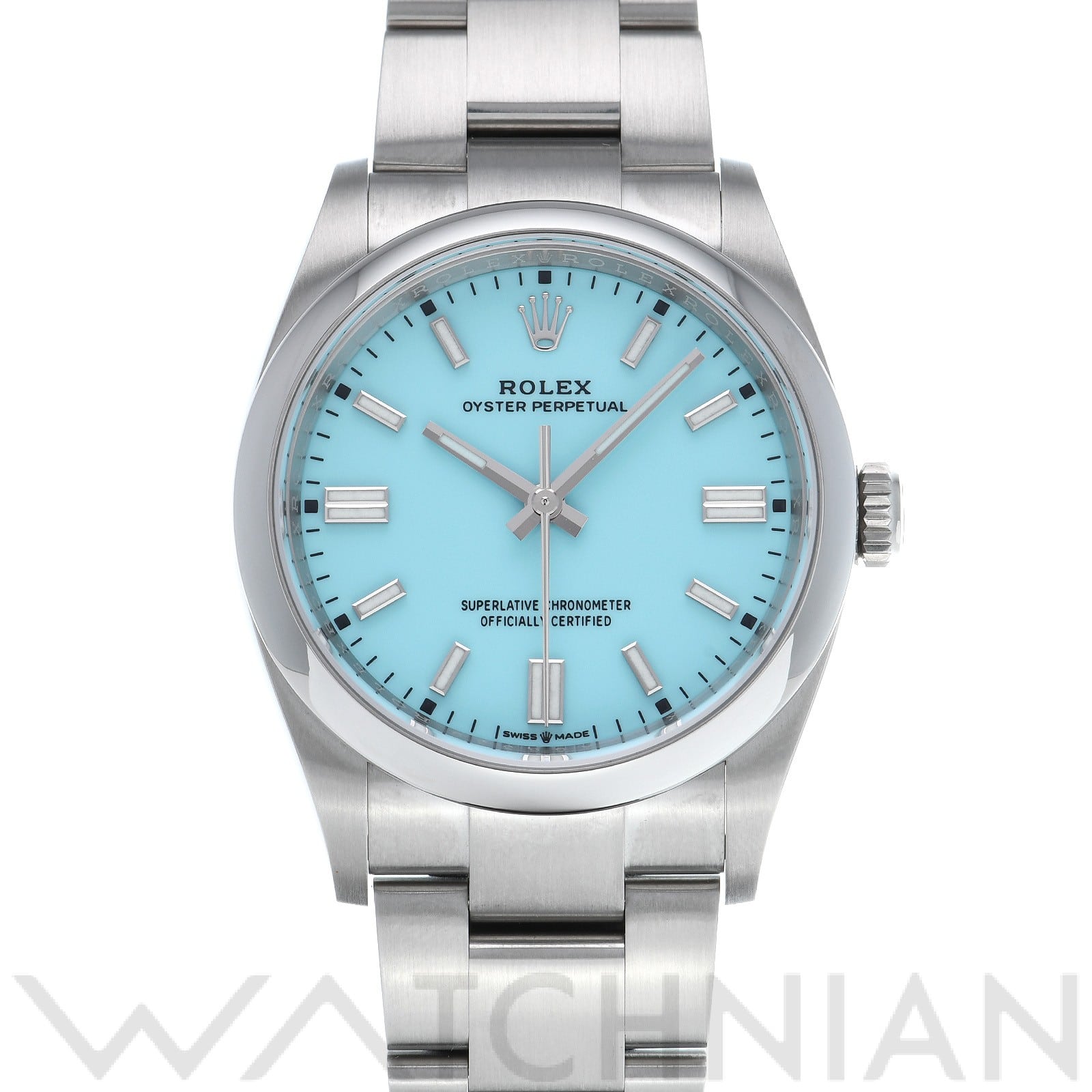 ロレックス オイスターパーペチュアル 36 126000 ターコイズブルー メンズ 時計 【中古】【wristwatch】