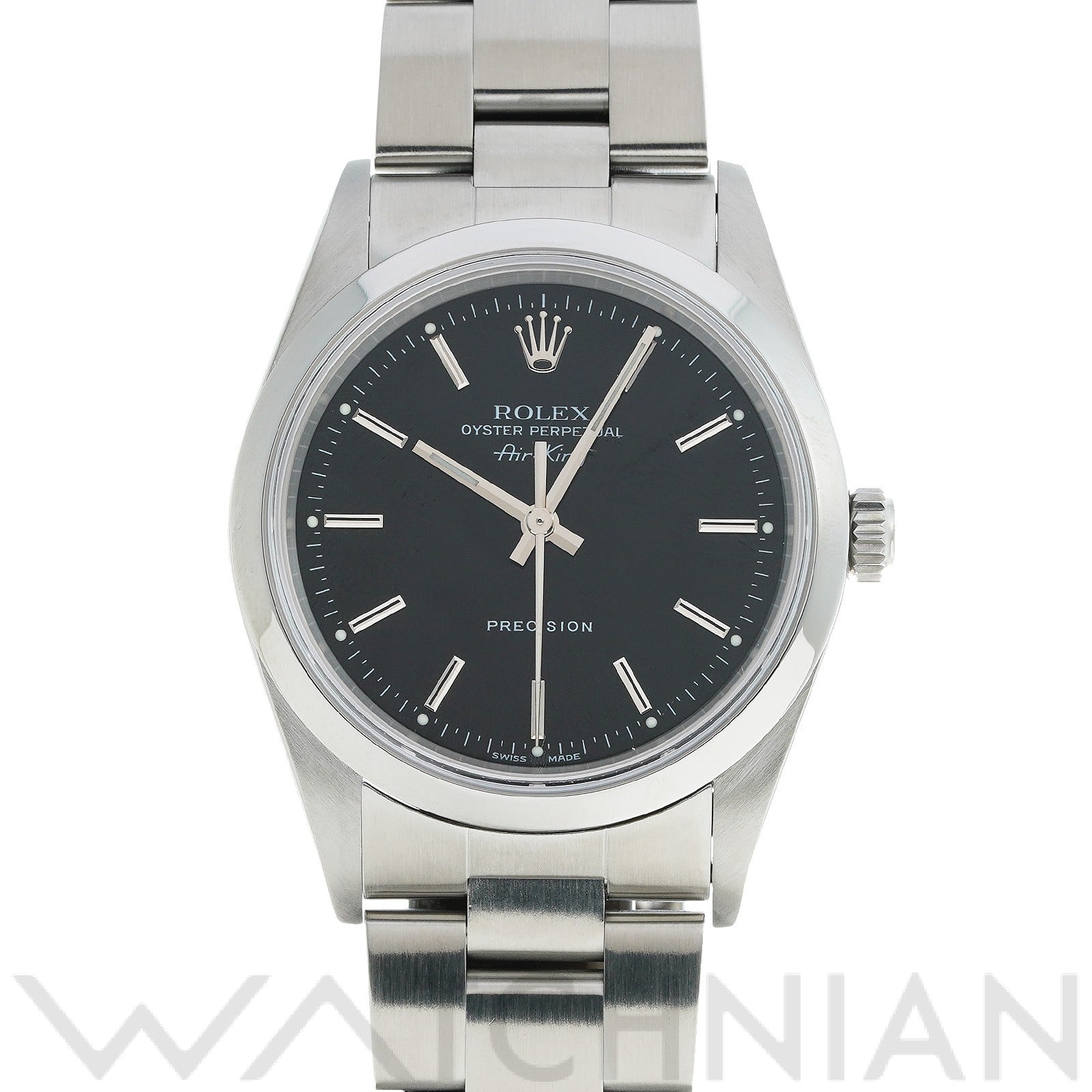 ロレックス エアキング 14000M ブラック メンズ 時計 【中古】【wristwatch】