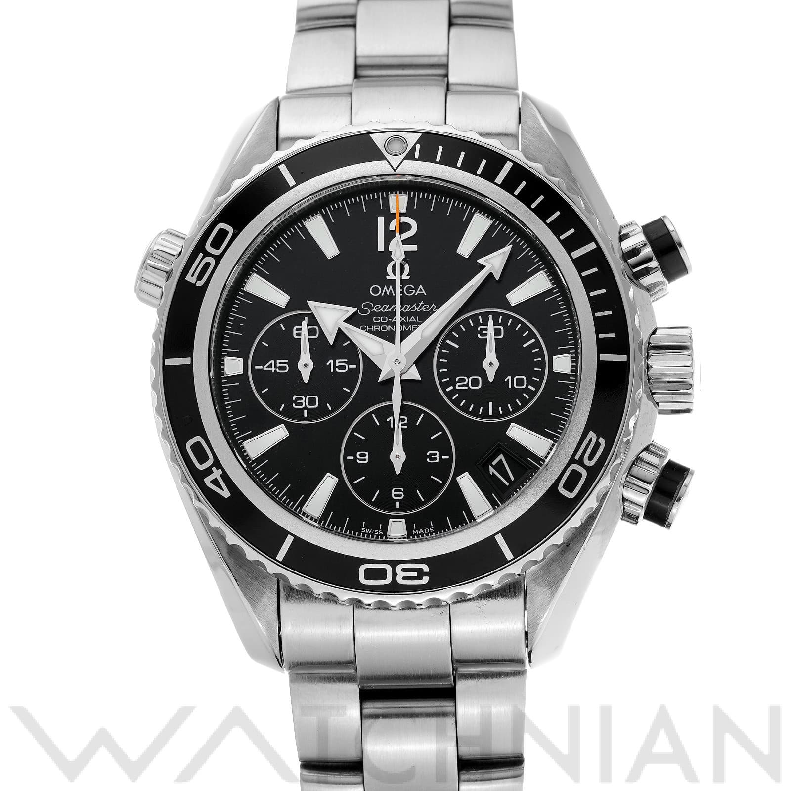 オメガ / OMEGA シーマスター プラネットオーシャン 600 コーアクシャル クロノグラフ 222.30.38.50.01.001 ブラック ユニセックス 時計 【中古】【wristwatch】