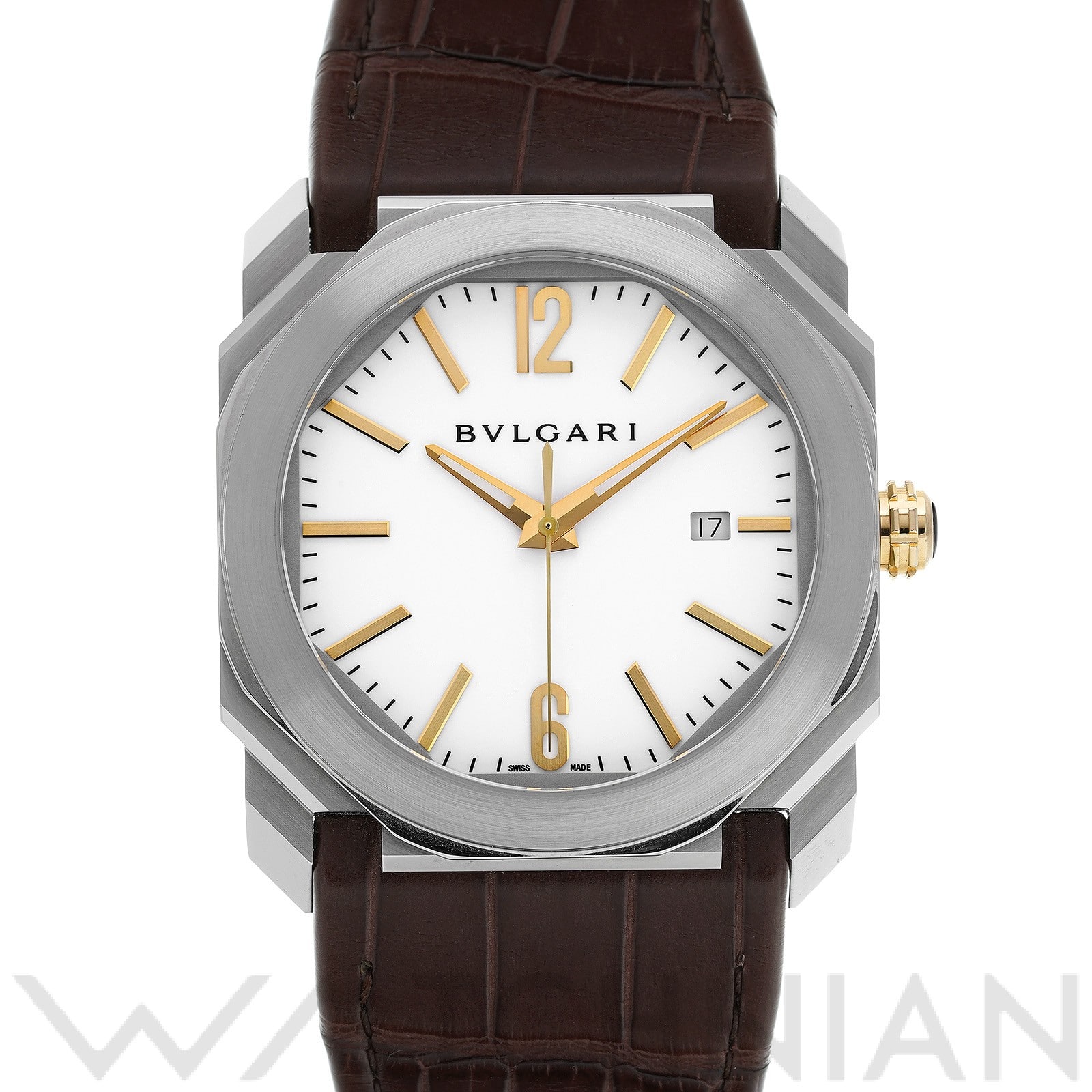 ブルガリ / BVLGARI オクト BGO41WSLD ホワイト メンズ 時計 【中古】【wristwatch】