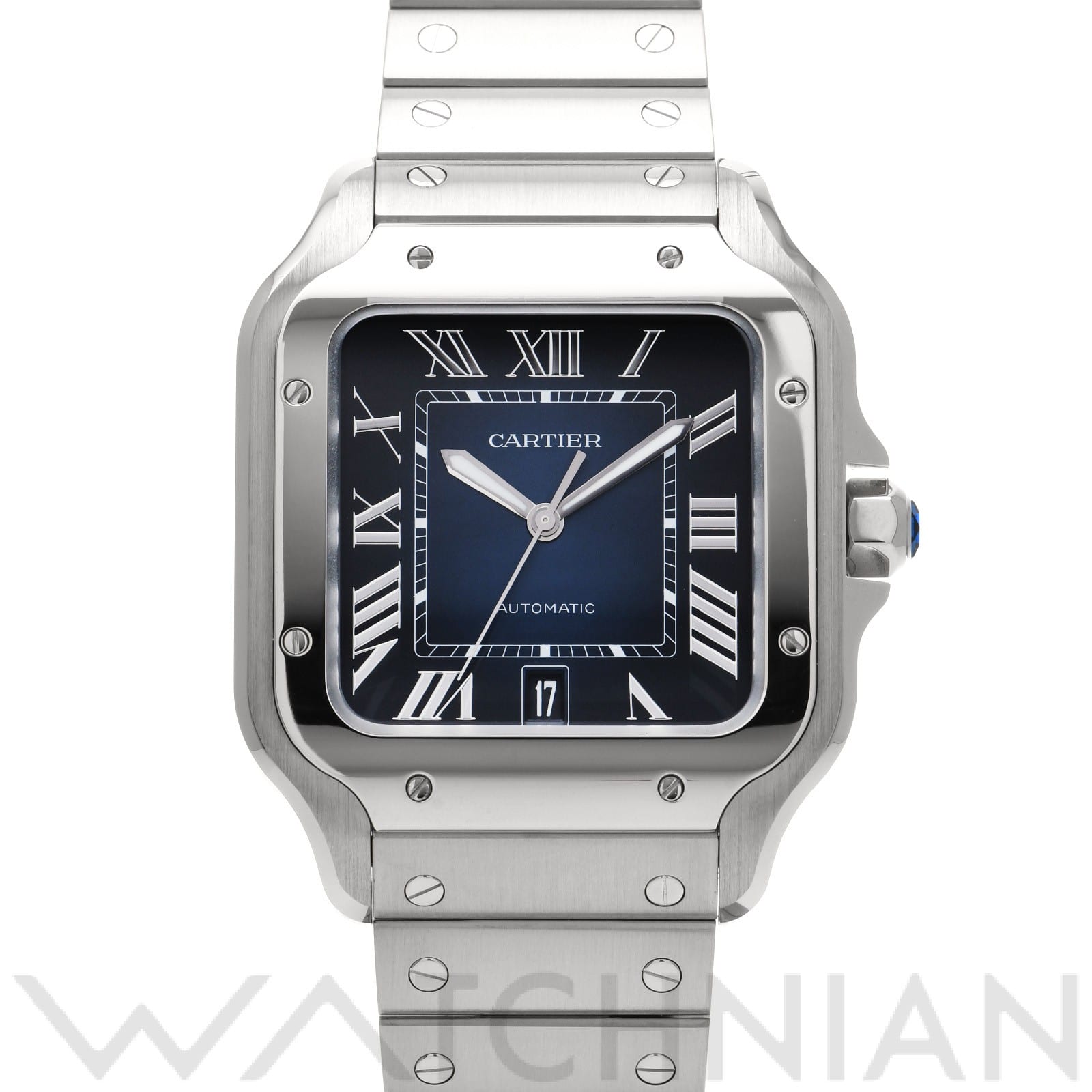 カルティエ / CARTIER サントス ドゥ カルティエ LM WSSA0030 ブルー・グラデーション メンズ 時計 【中古】【wristwatch】