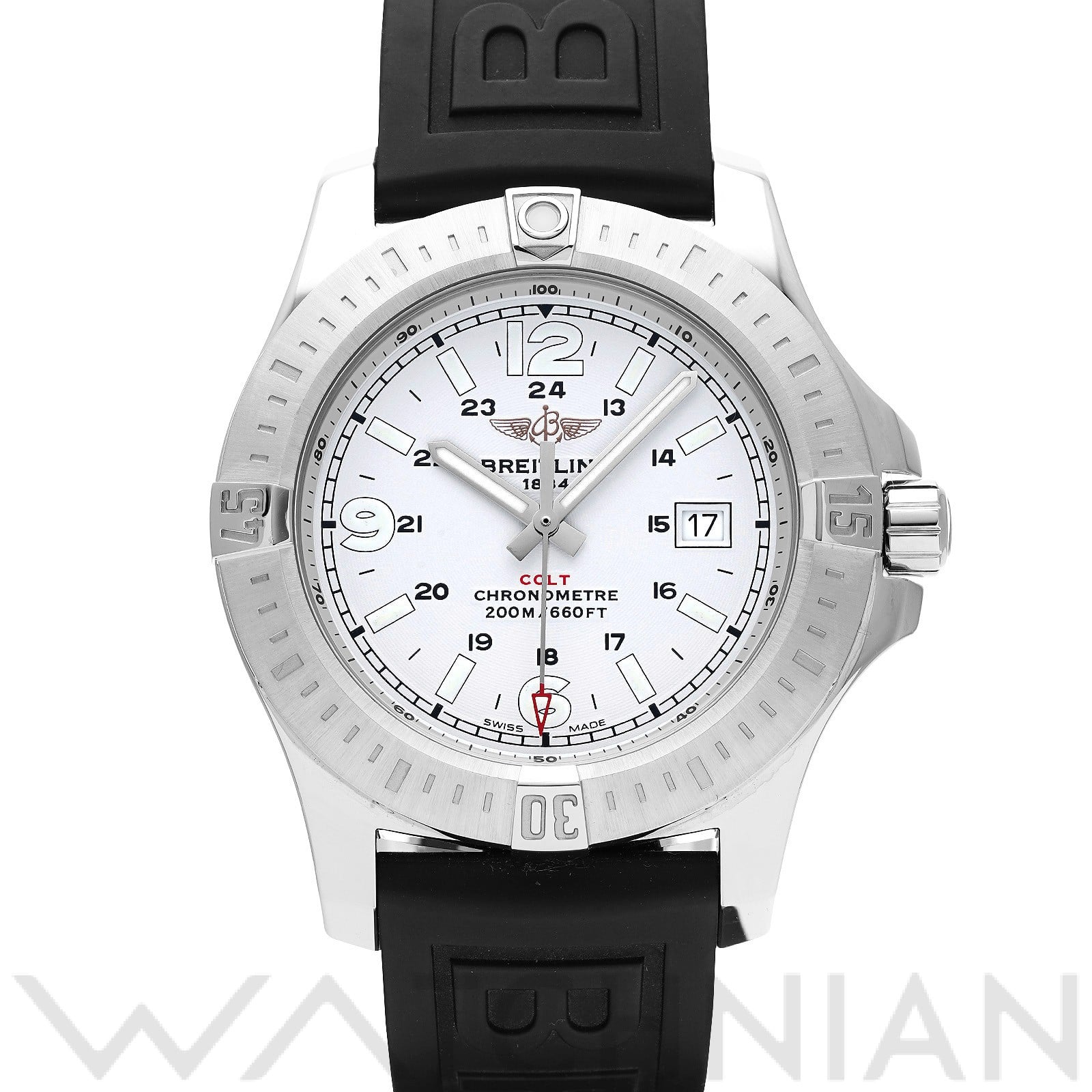 コルト クォーツ A7438811/G792 ホワイト ブライトリング BREITLING メンズ 【中古】