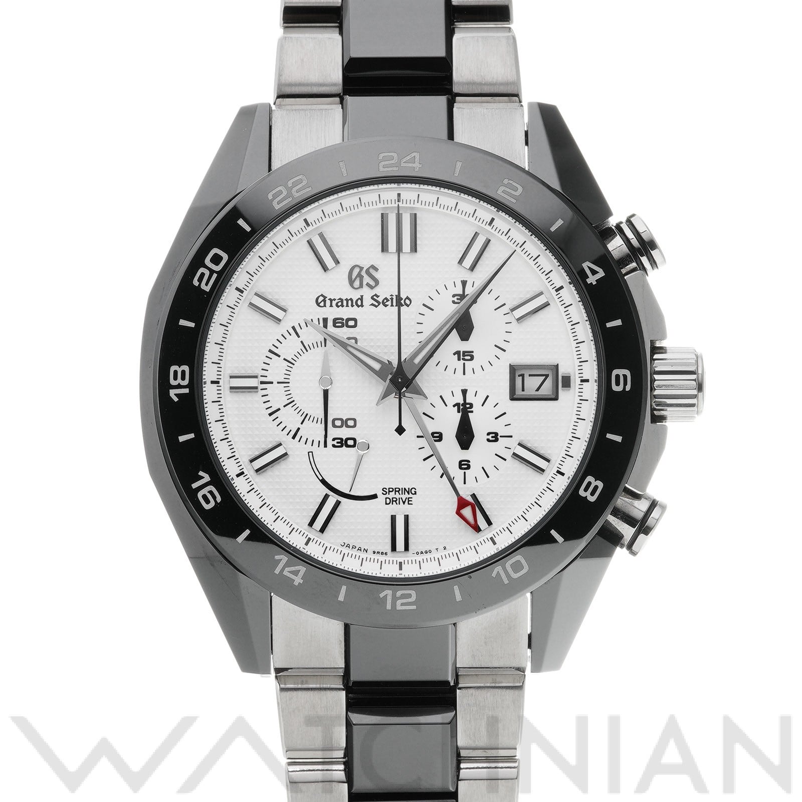 グランドセイコー / Grand Seiko スプリングドライブ クロノグラフ SBGC221 ホワイト メンズ 時計 【中古】【wristwatch】