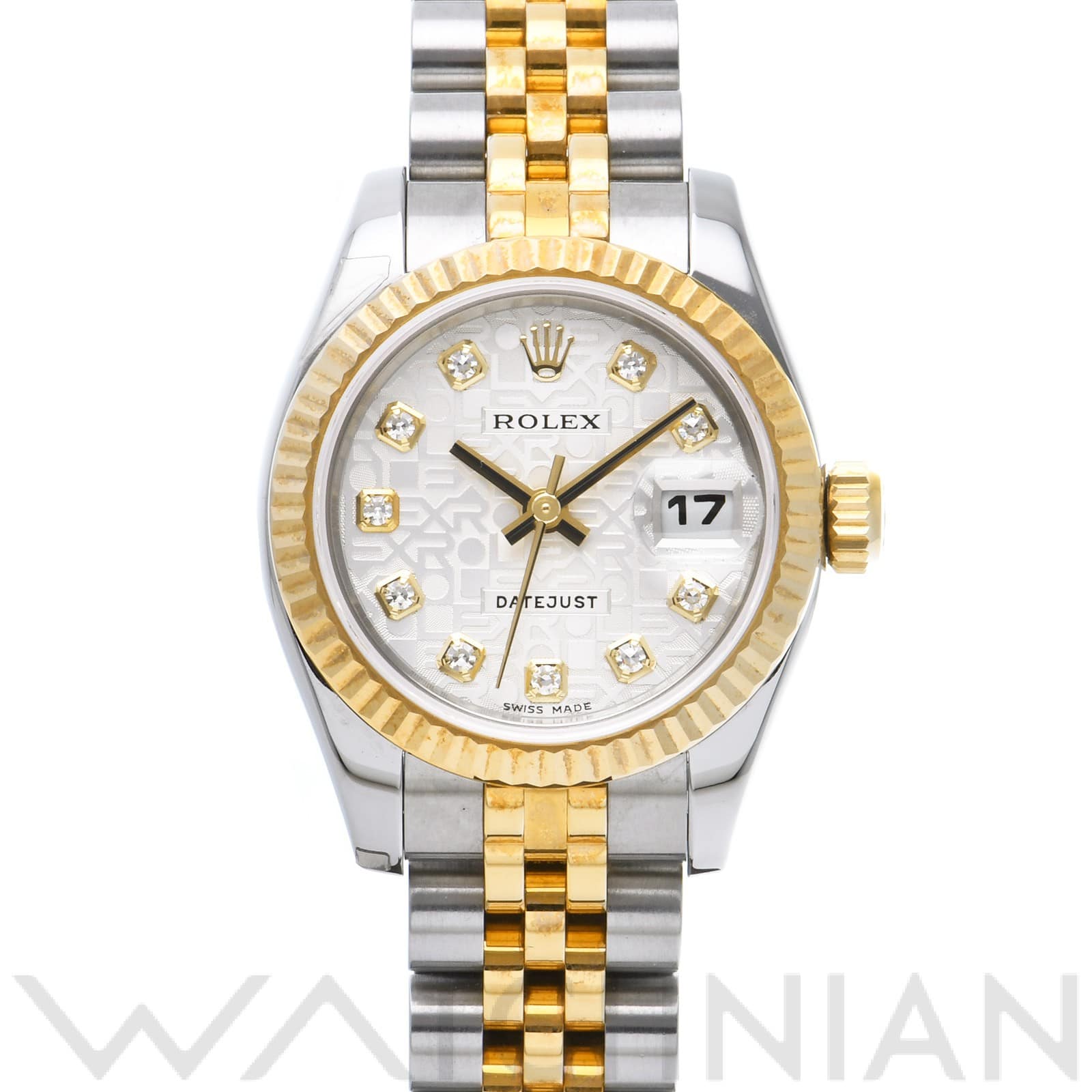 ロレックス レディ デイトジャスト 26 179173G シルバーコンピュータ/ダイヤモンド レディース 時計 【中古】【wristwatch】