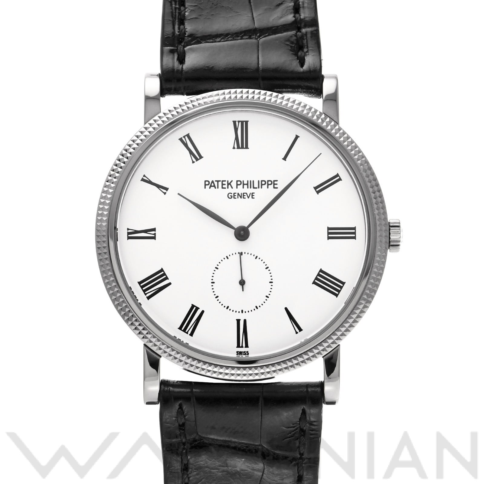 パテック フィリップ / PATEK PHILIPPE カラトラバ 5119G-001 ホワイト メンズ 時計 【中古】【wristwatch】