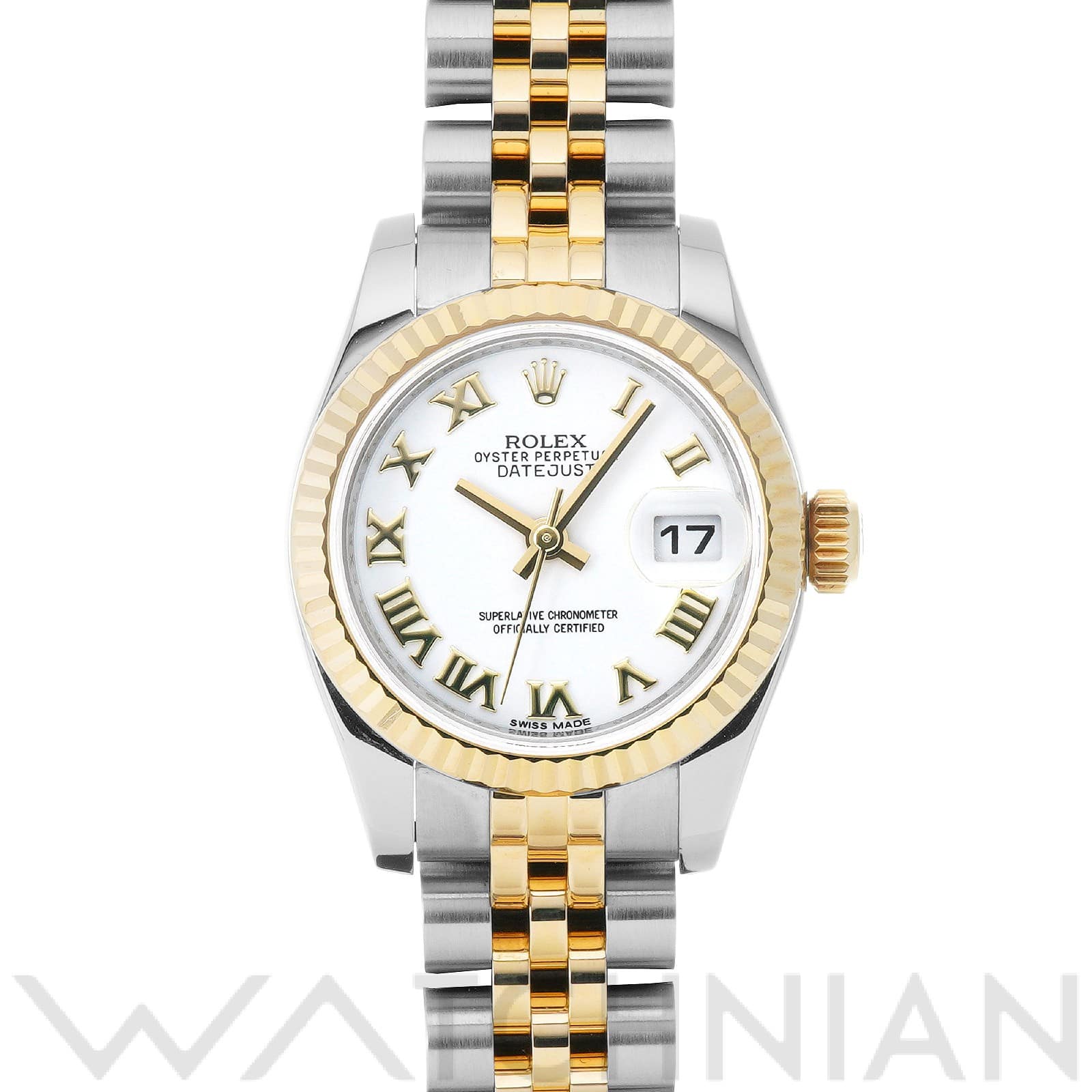 ロレックス レディ デイトジャスト 26 179173 ホワイト レディース 時計 【中古】【wristwatch】