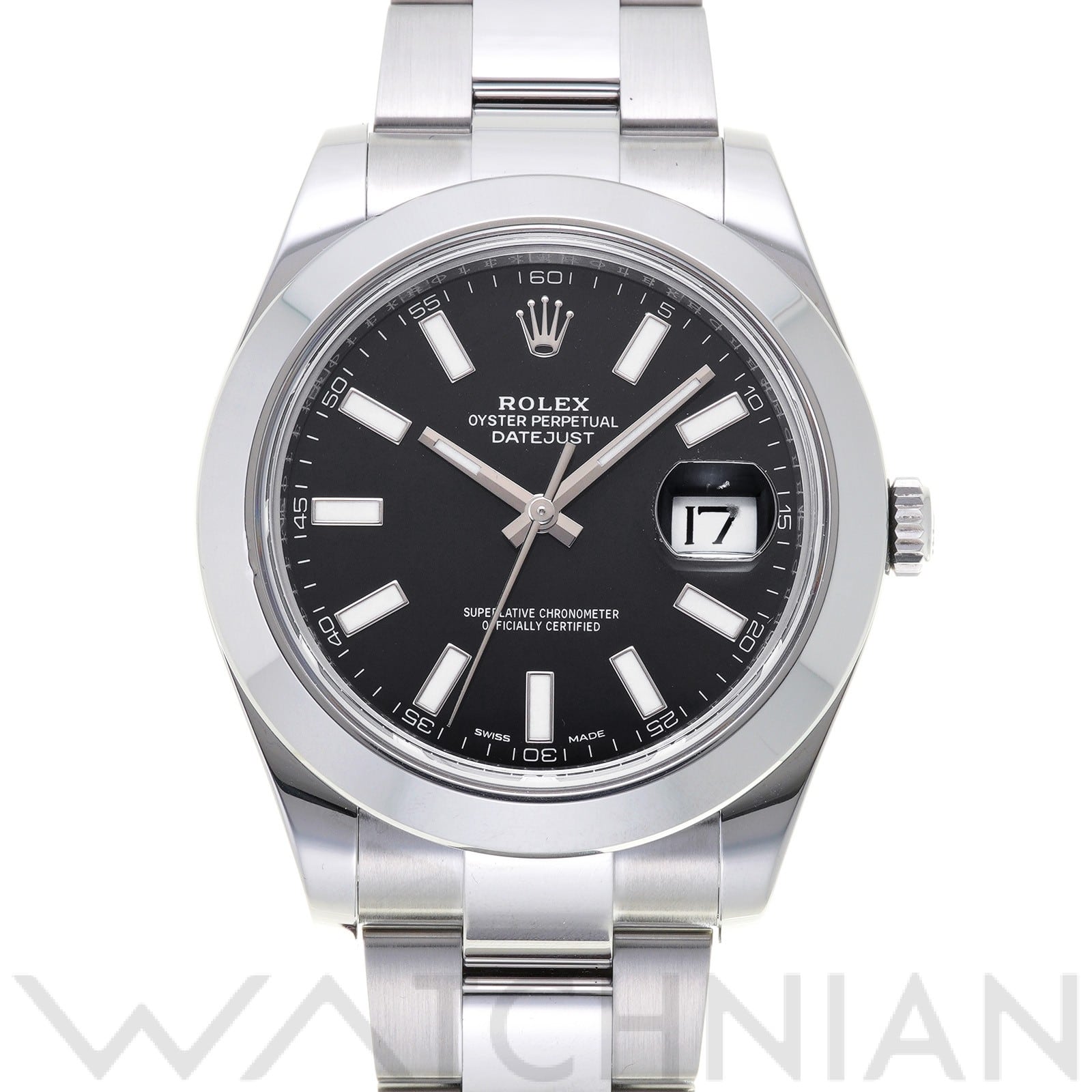ロレックス デイトジャストII 116300 ブラック メンズ 時計 【中古】【wristwatch】