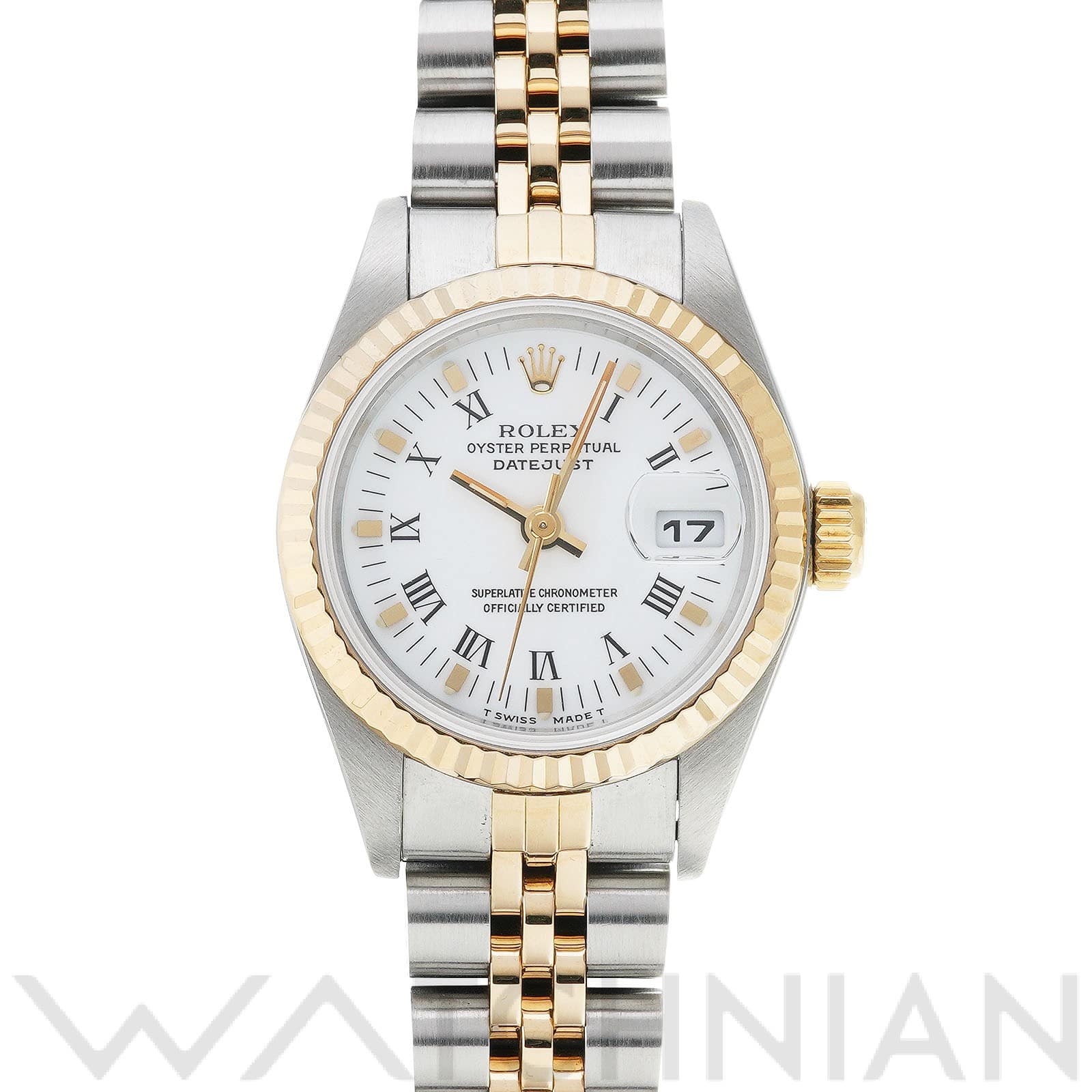 ロレックス デイトジャスト 26 69173 ホワイト レディース 時計 【中古】【wristwatch】