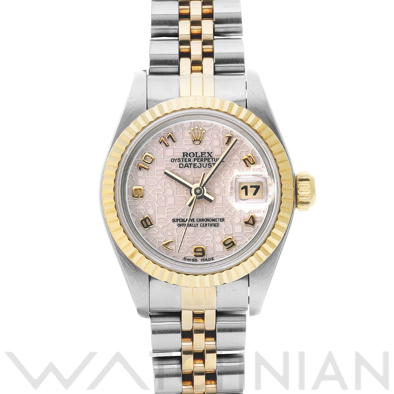 ロレックス デイトジャスト 69173 アイボリーコンピュータ レディース 時計 【中古】【wristwatch】