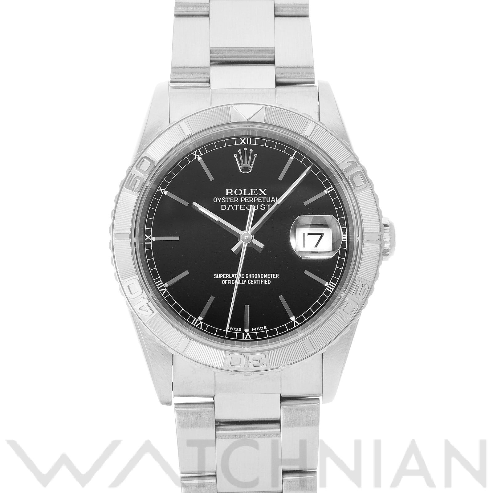 ロレックス デイトジャスト サンダーバード 16264 ブラック メンズ 時計 【中古】【wristwatch】