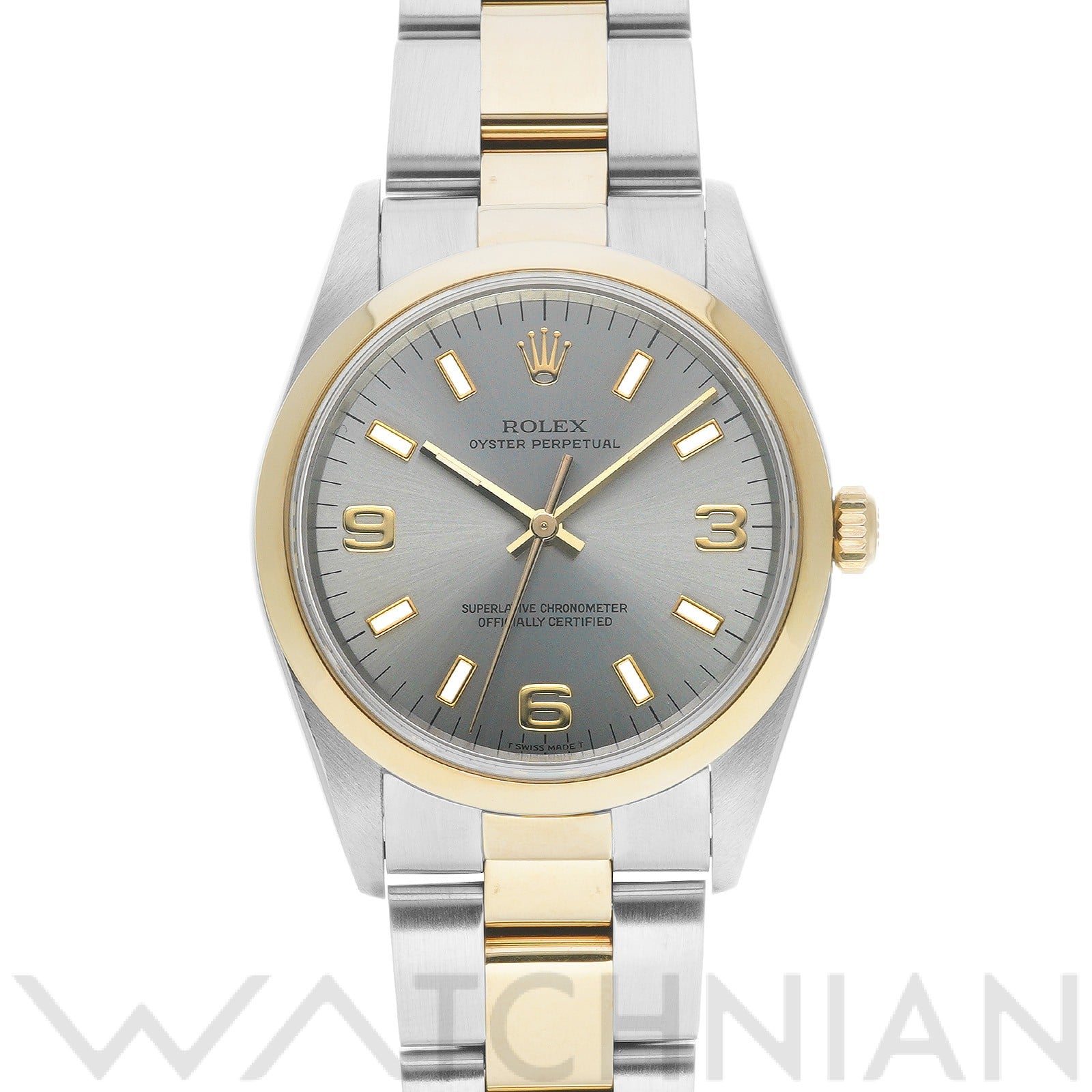 ロレックス / ROLEX オイスターパーペチュアル 14203 グレー メンズ 時計 【中古】【wristwatch】