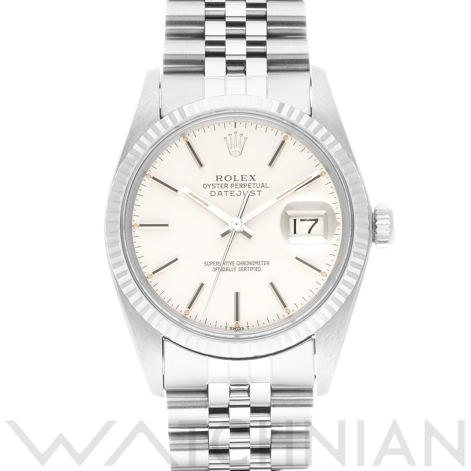 ロレックス デイトジャスト 16014 シルバー メンズ 時計 【中古】【wristwatch】