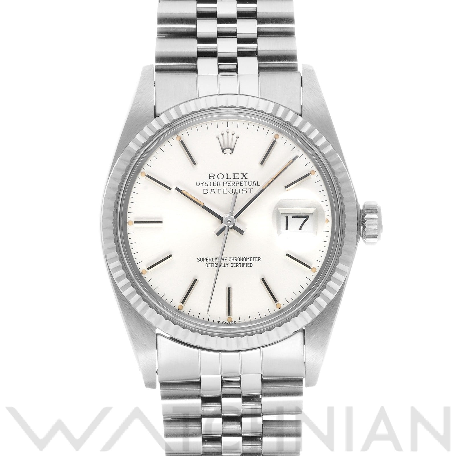 ロレックス デイトジャスト 16014 シルバー メンズ 時計 【中古】【wristwatch】