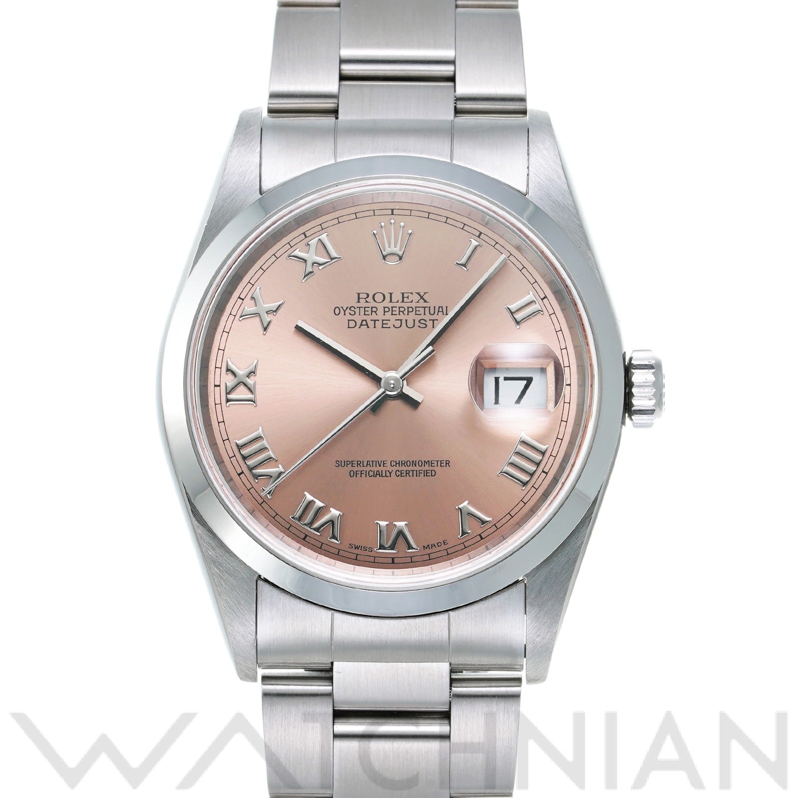 ロレックス デイトジャスト 36 16200 ピンク メンズ 時計 【中古】【wristwatch】