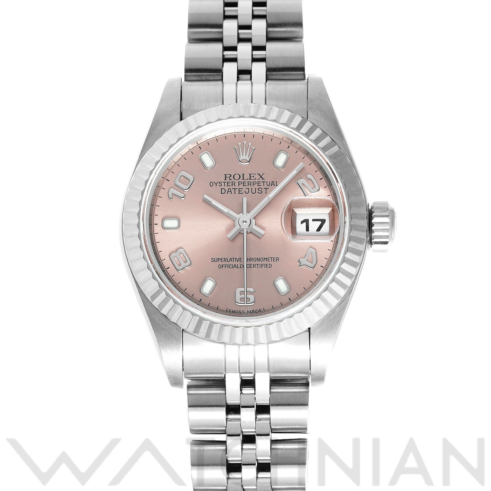 ロレックス デイトジャスト 26 79174 ピンク レディース 時計 【中古】【wristwatch】