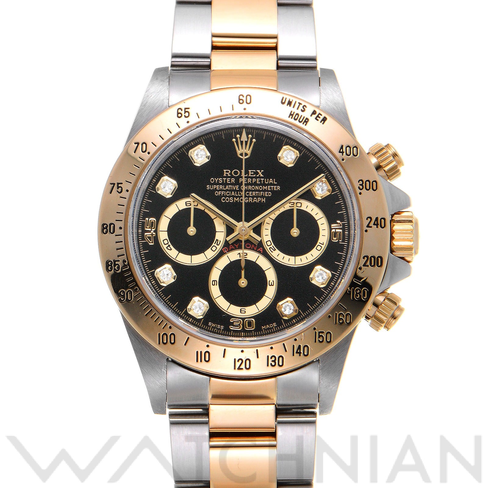 ロレックス / ROLEX コスモグラフ デイトナ 16523G ブラック/ダイヤモンド メンズ 時計 【中古】【wristwatch】