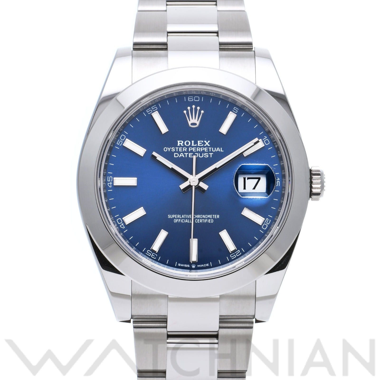 ロレックス / ROLEX デイトジャスト 41 126300 ブライトブルー メンズ 時計 【中古】【wristwatch】