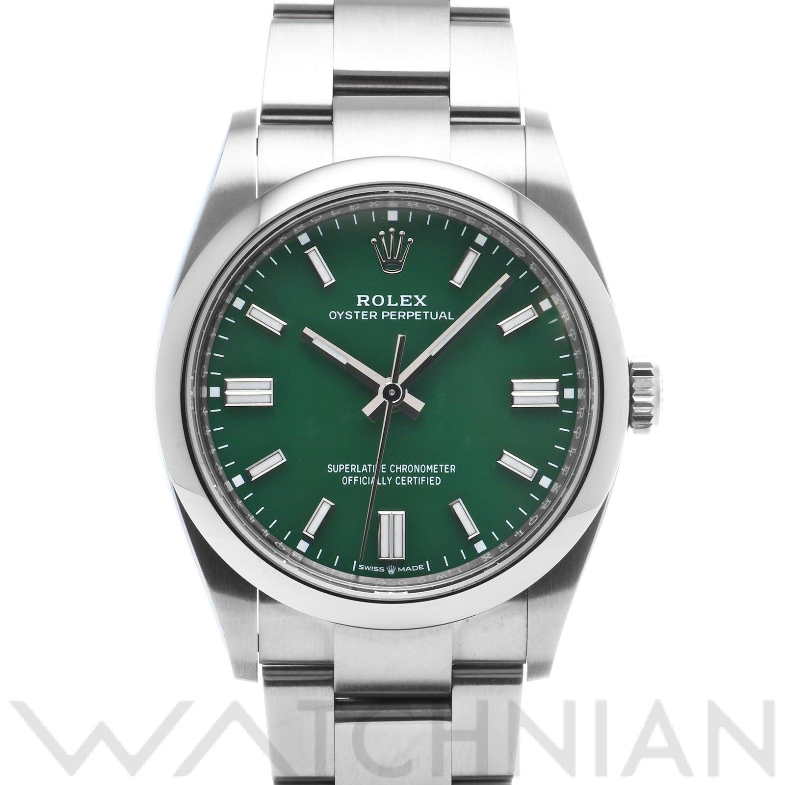 ロレックス オイスターパーペチュアル 36 126000 グリーン メンズ 時計 【中古】【wristwatch】